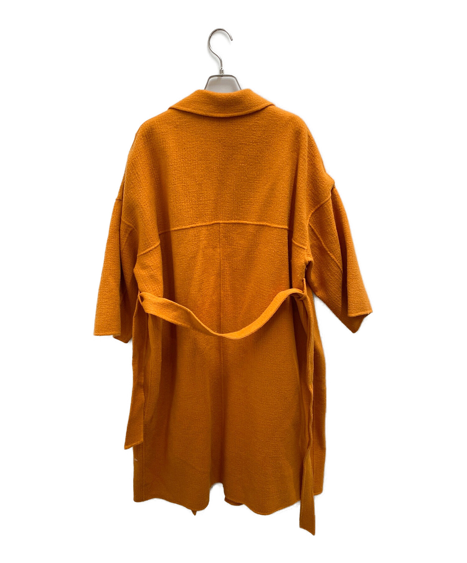 状態1度短時間の着用のみの美品STUNNING LURE ステンカラーオーバーコート オレンジ サイズ2