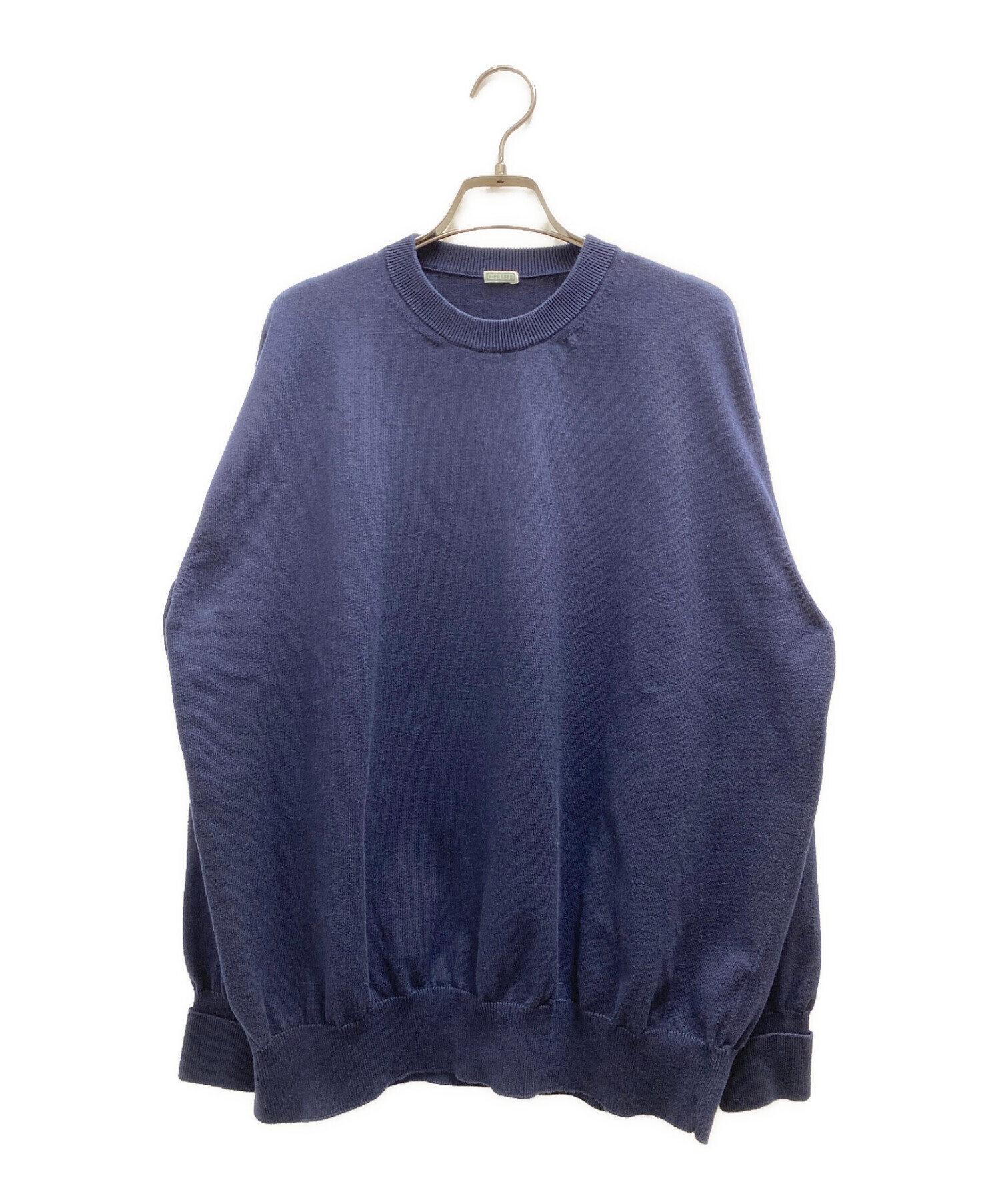 A.PRESSE (アプレッセ) Cotton Knit L/S T-Shirt ネイビー サイズ:不明【記載なし】