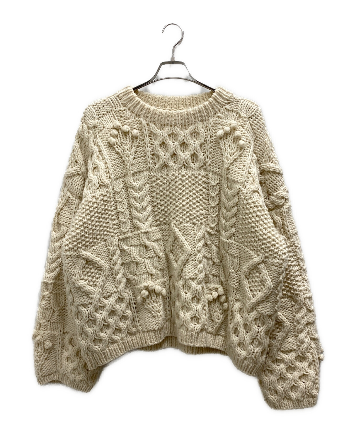 中古・古着通販】TODAYFUL (トゥデイフル) Pattern Hand Knit ベージュ