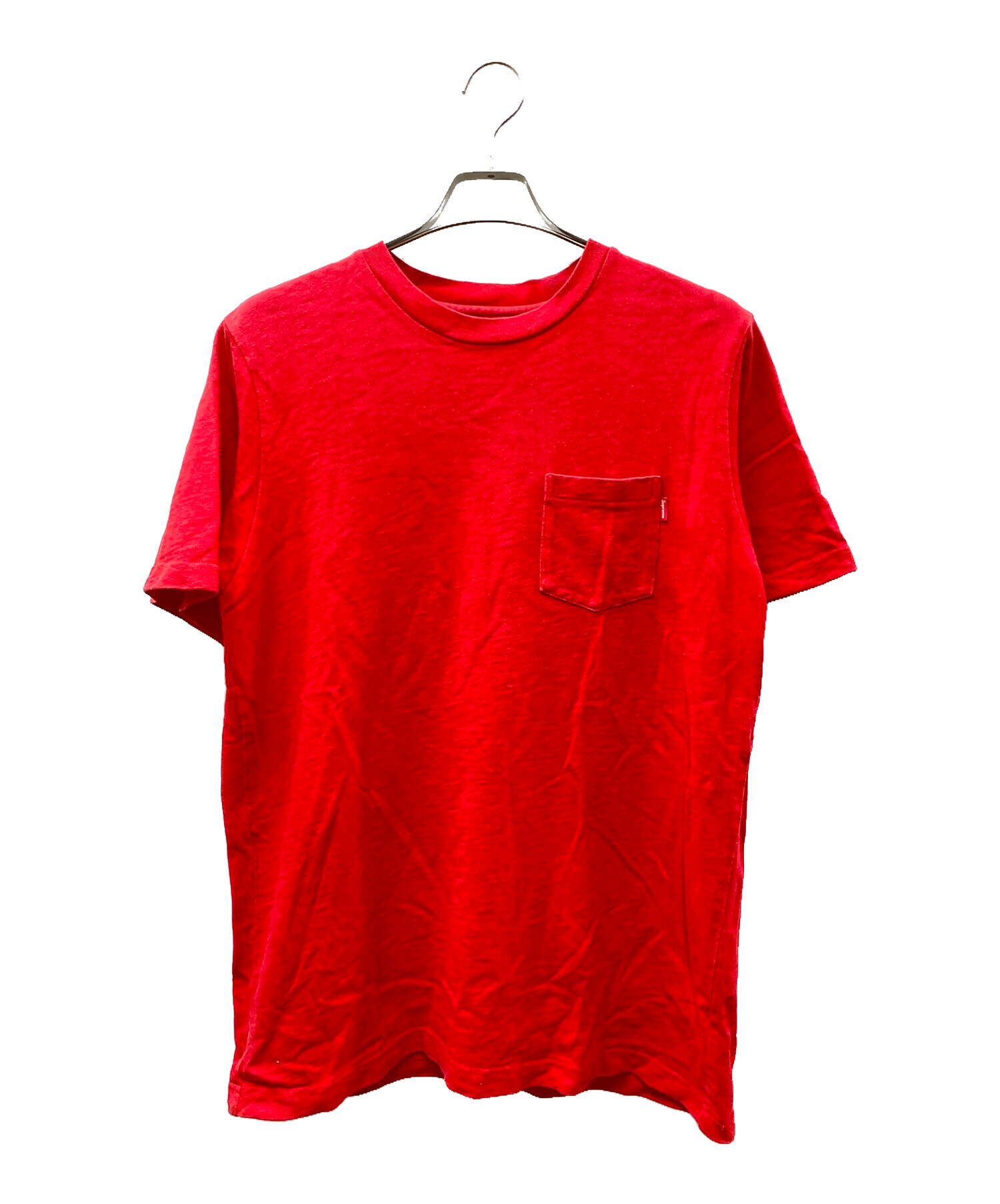 Supreme (シュプリーム) ポケットTシャツ レッド サイズ:M