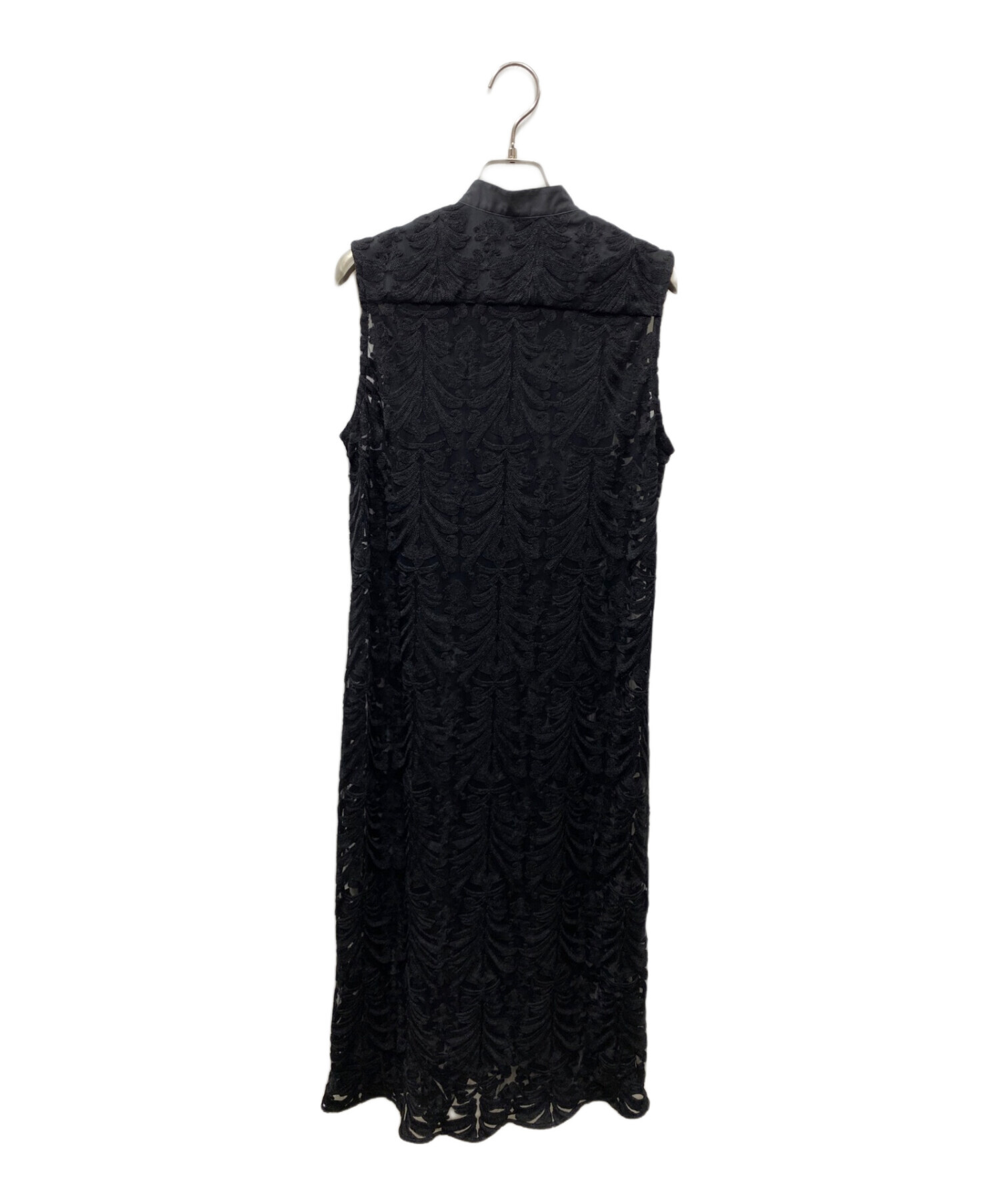 中古・古着通販】CINOH (チノ) NYLON TULLE LACE DRESS ブラック ...