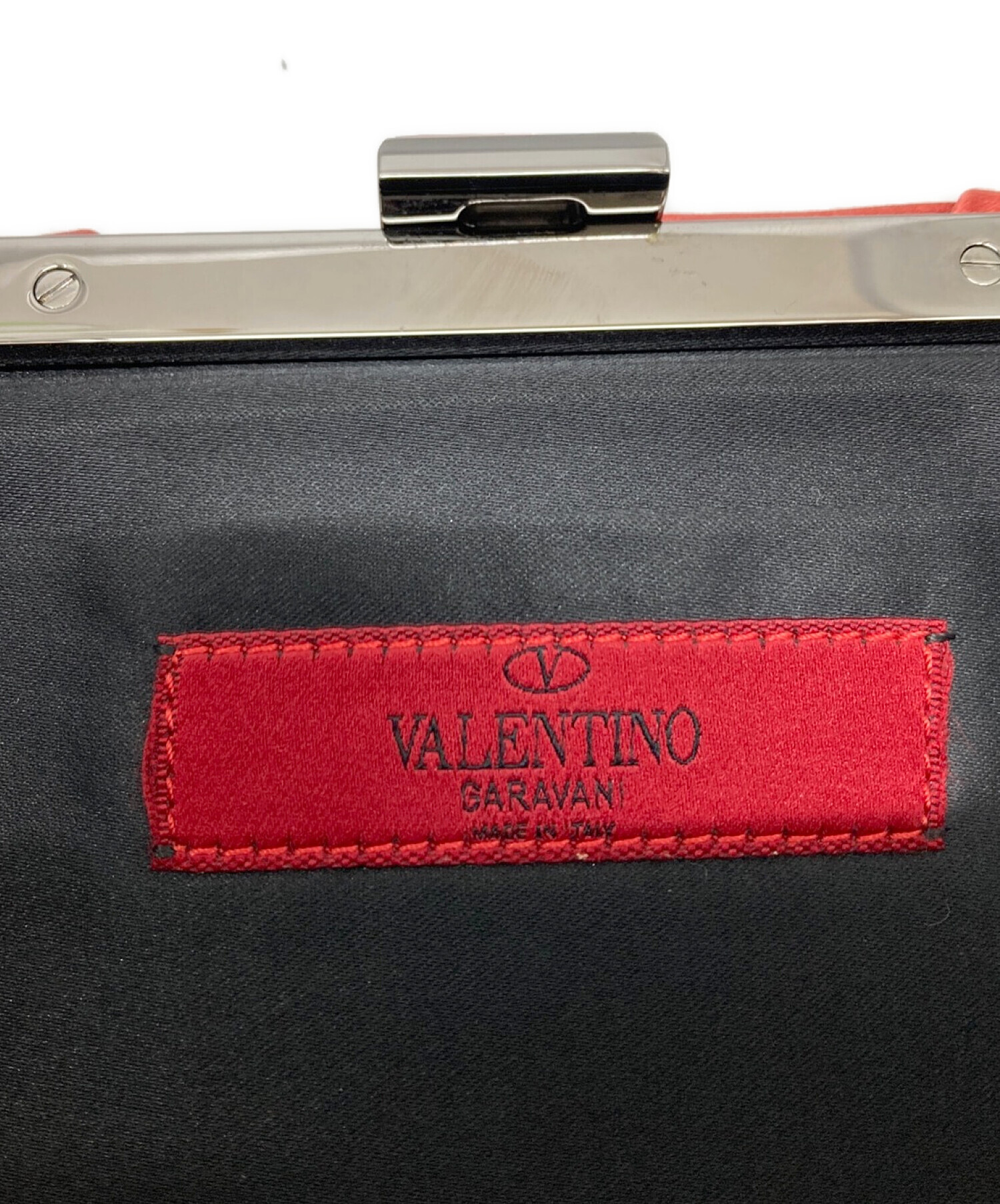 中古・古着通販】VALENTINO (ヴァレンティノ) パーティバッグ レッド