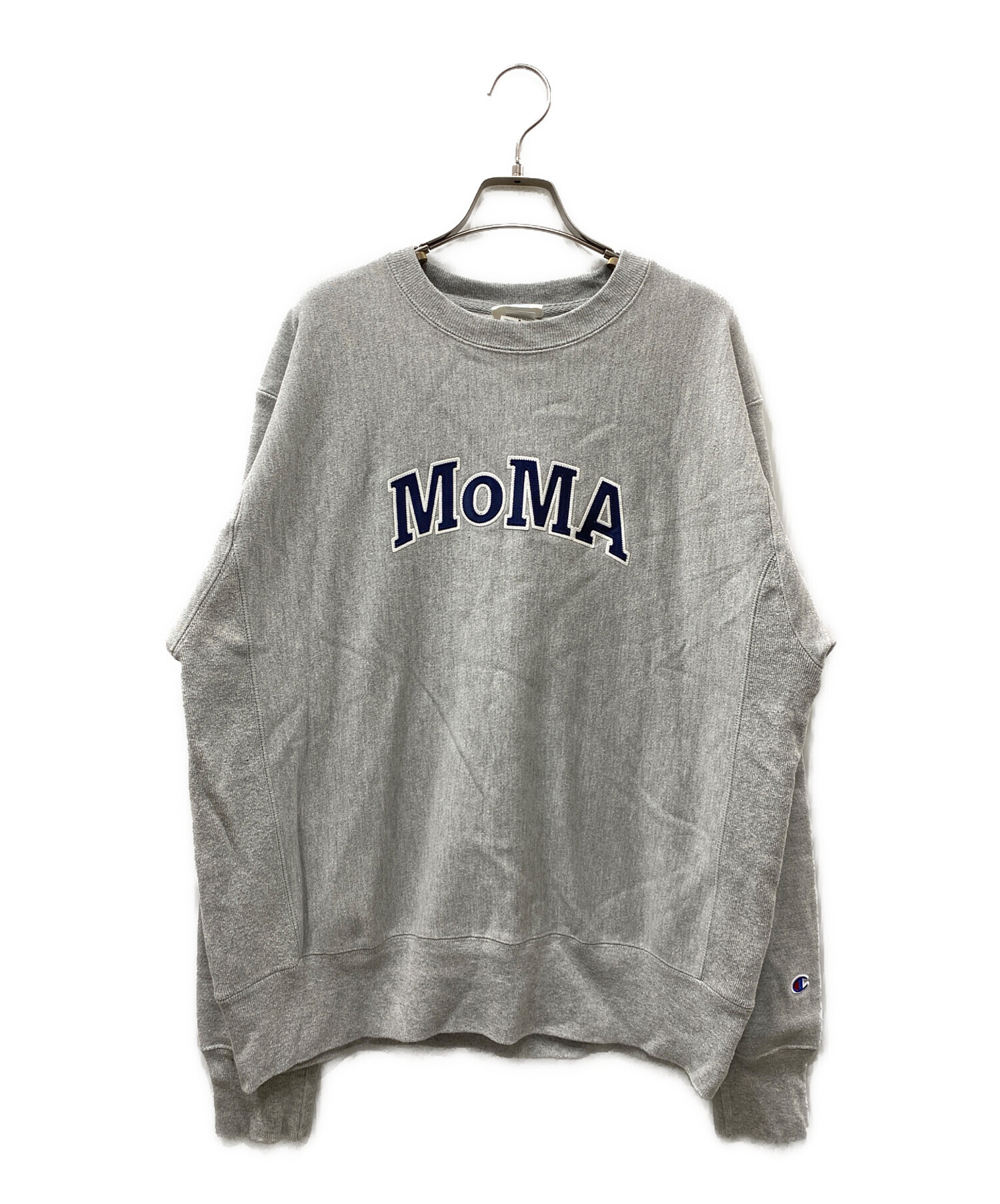 中古・古着通販】Champion REVERSE WEAVE (チャンピオンリバースウィーブ) MoMA DESIGN STORE (モマデザインストア)  クルーネックスウェット グレー サイズ:Ｍ｜ブランド・古着通販 トレファク公式【TREFAC FASHION】スマホサイト