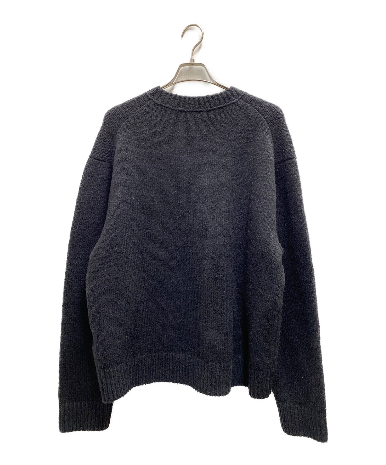 Acne studios (アクネストゥディオス) ウールブレンドクルーネックニット ブラック サイズ:XL