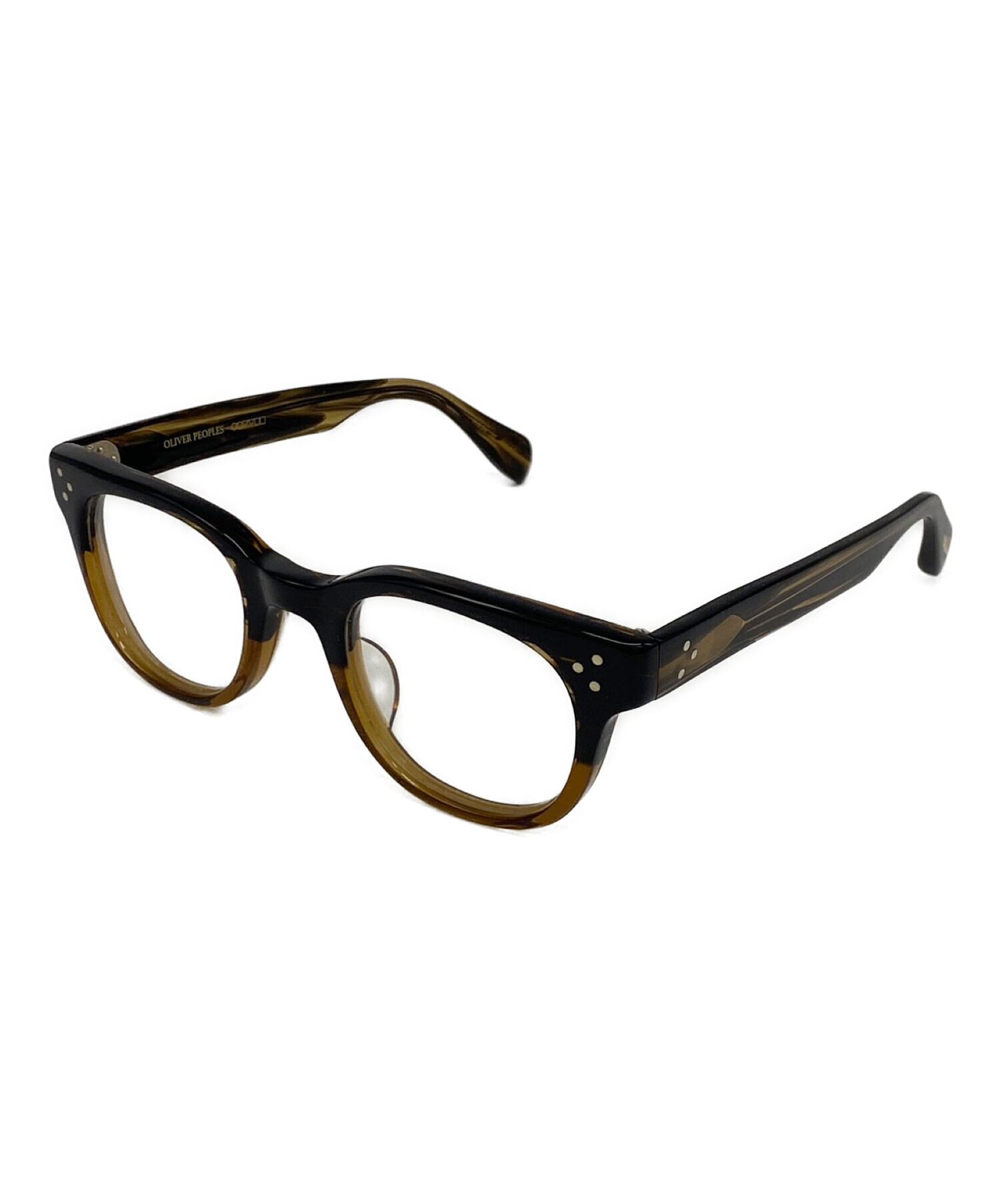 中古】OLIVER PEOPLES オリバーピープルズ HARWELL-J 度入り眼鏡 茶