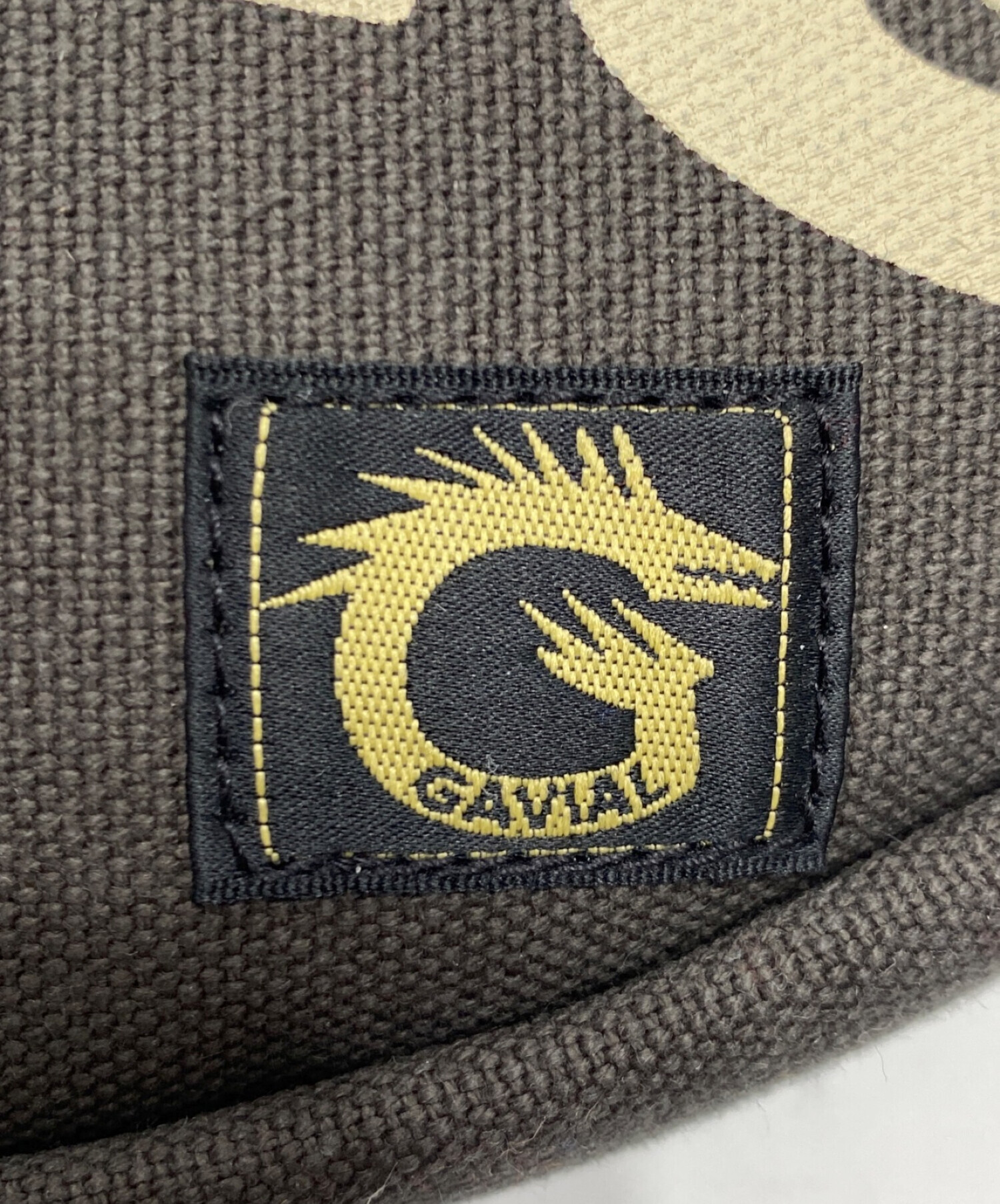 GAVIAL (ガヴィル) canvas shoulder bag グレー