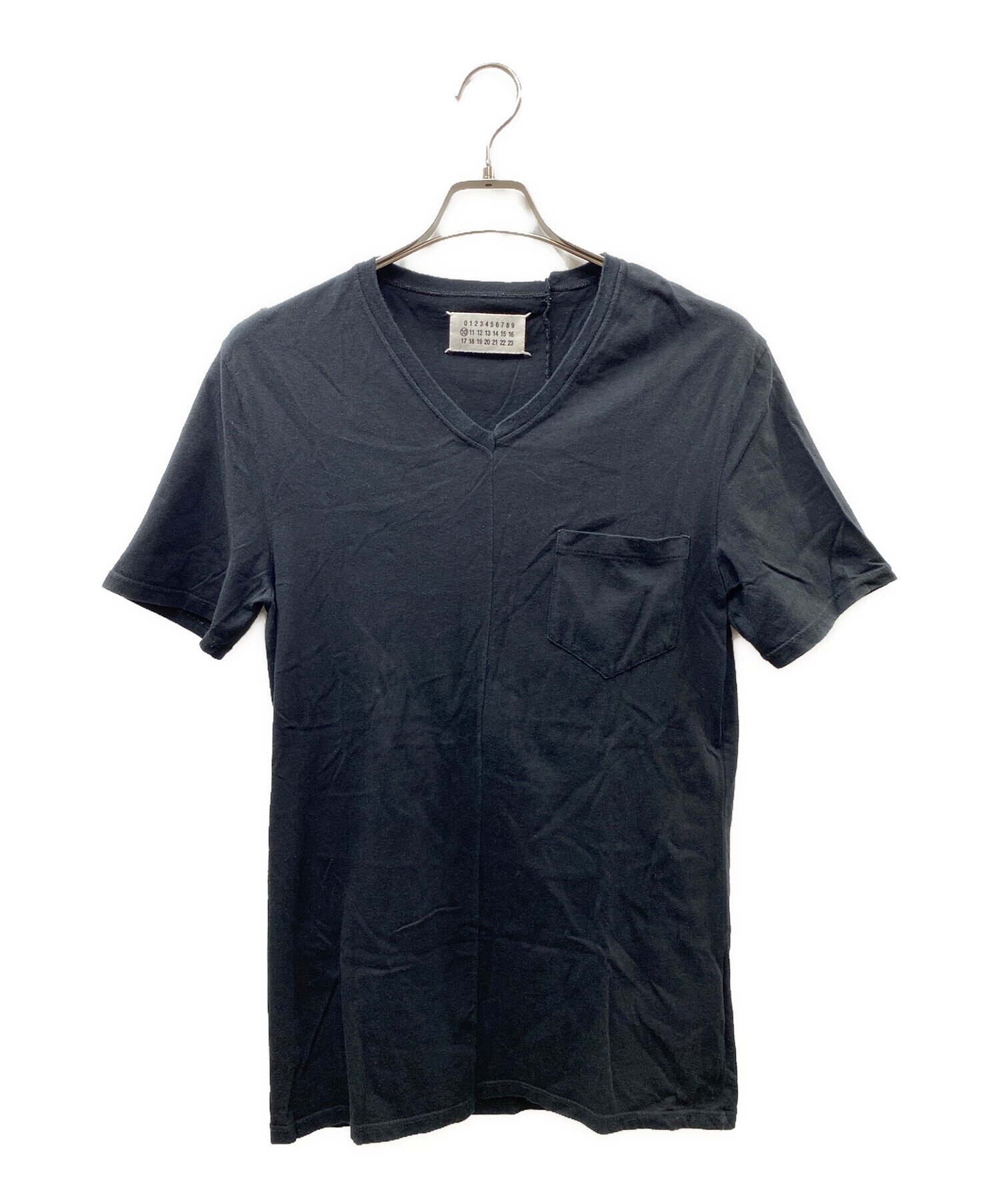 Maison Margiela 10 (メゾンマルジェラ 10) ポケットTシャツ ブラック サイズ:４８