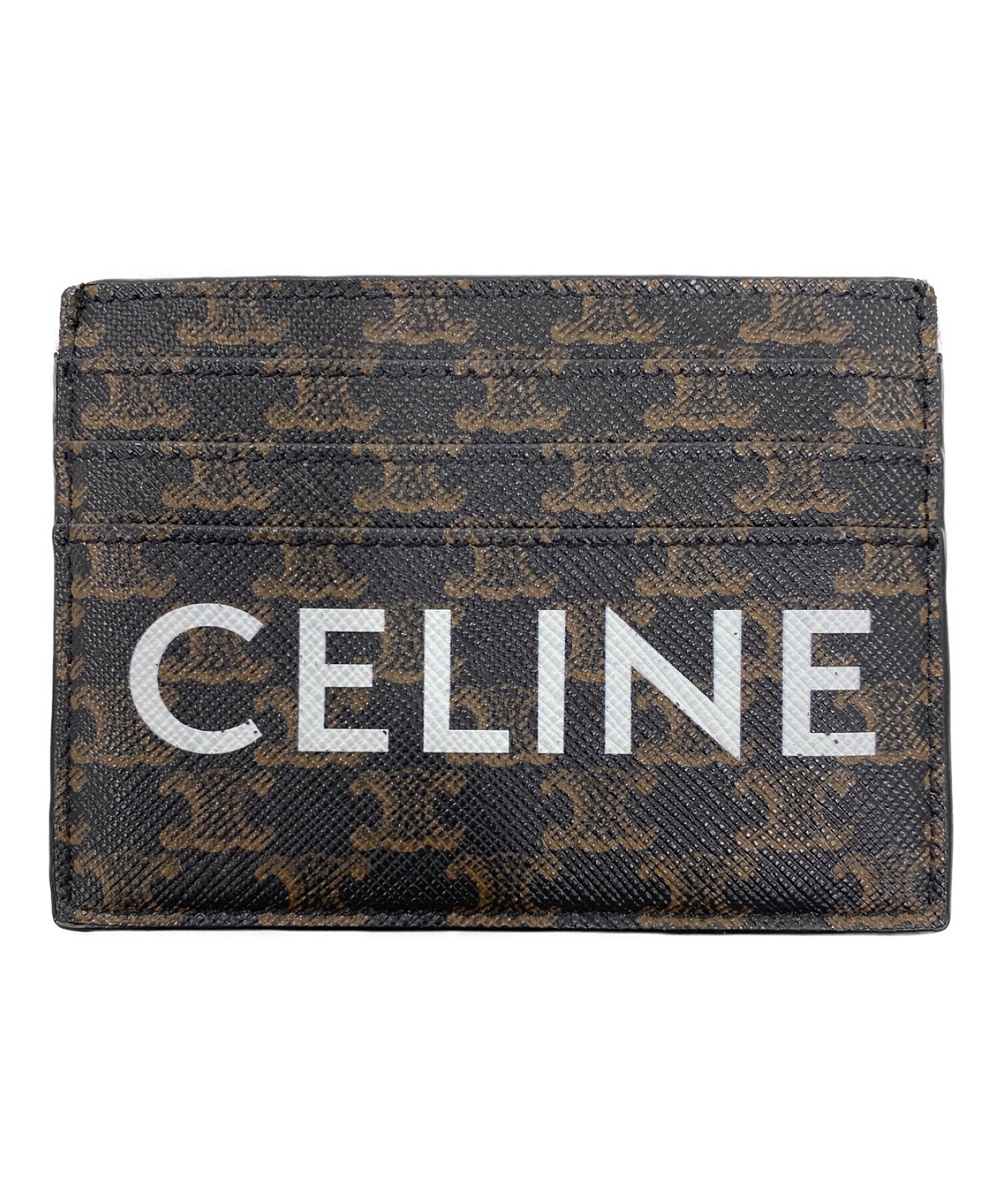 中古・古着通販】CELINE (セリーヌ) トリオンフカードケース ブラウン ...