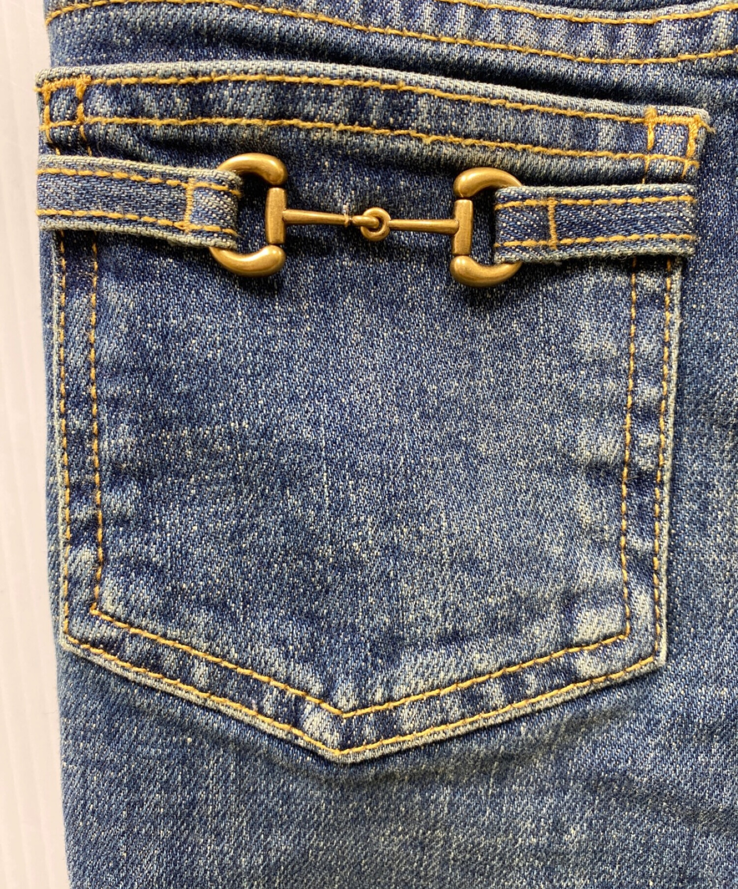 中古・古着通販】GUCCI (グッチ) デニムパンツ インディゴ サイズ:12 