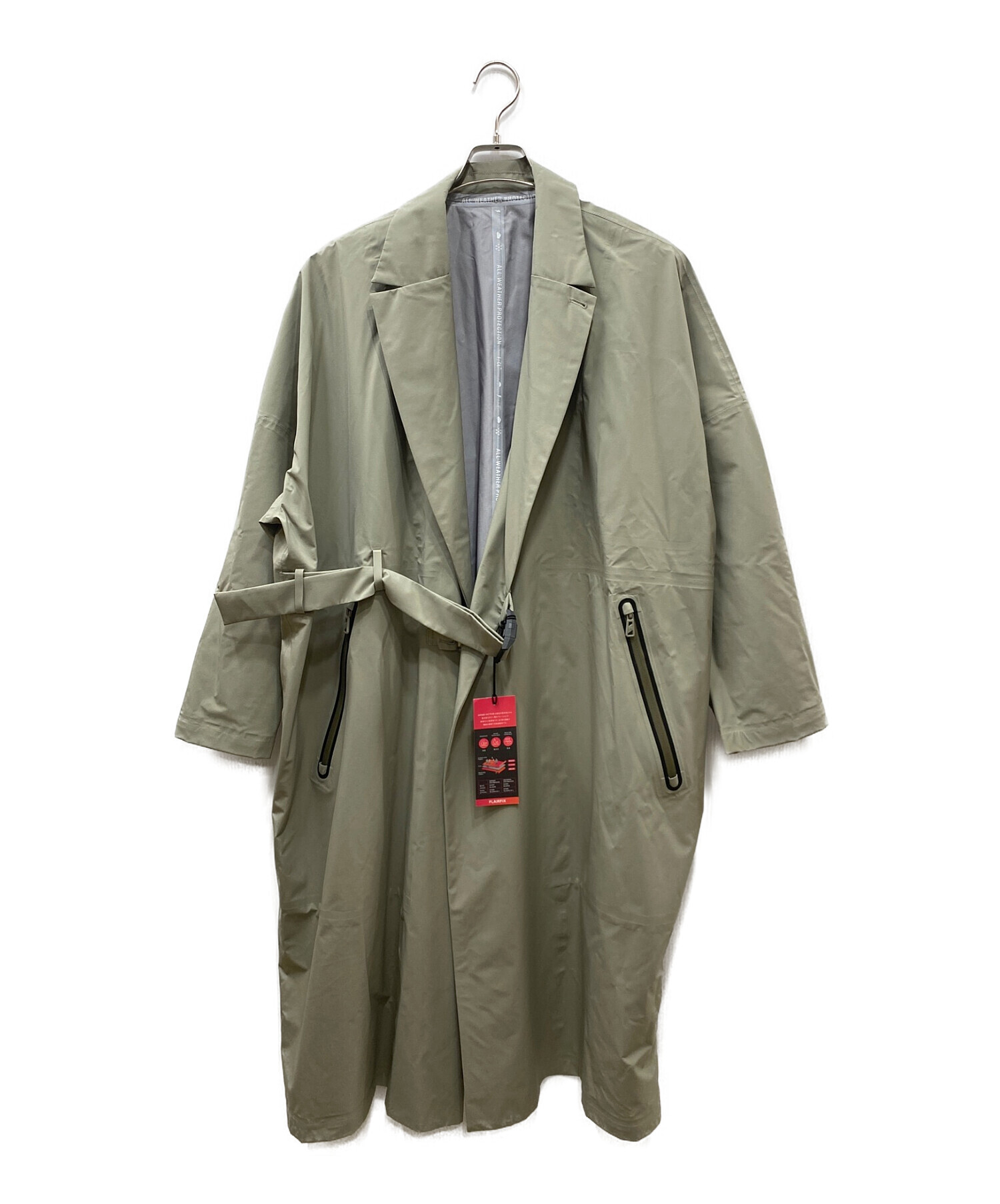 中古・古着通販】F/CE. (エフシーイー) WATERPROOF WRAP COAT グレー