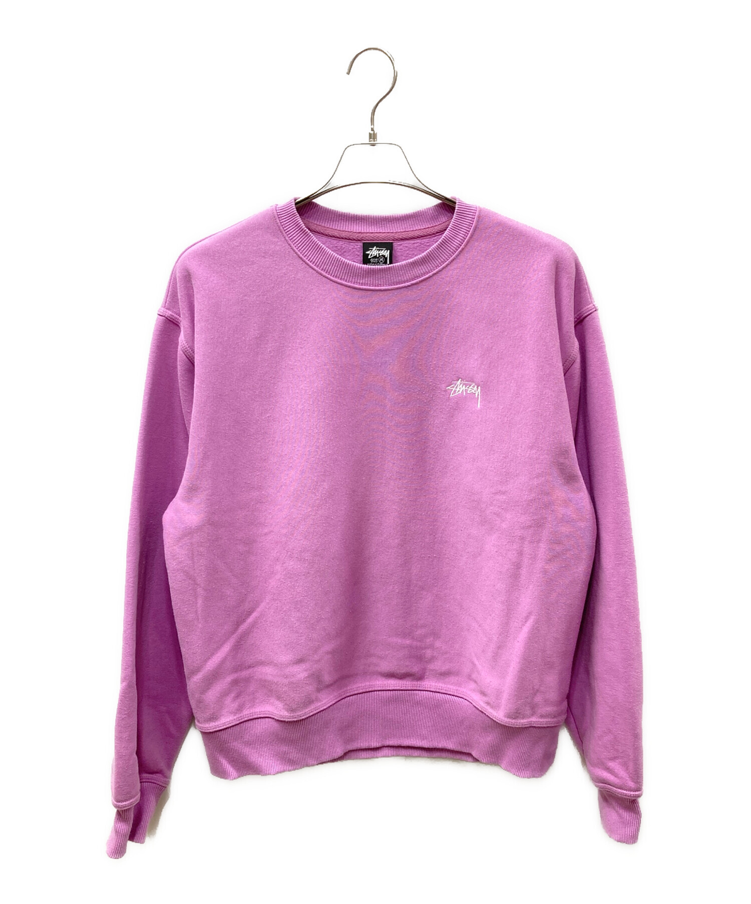 stussy (ステューシー) STOCK Logo CREW スウェット ピンク サイズ:M