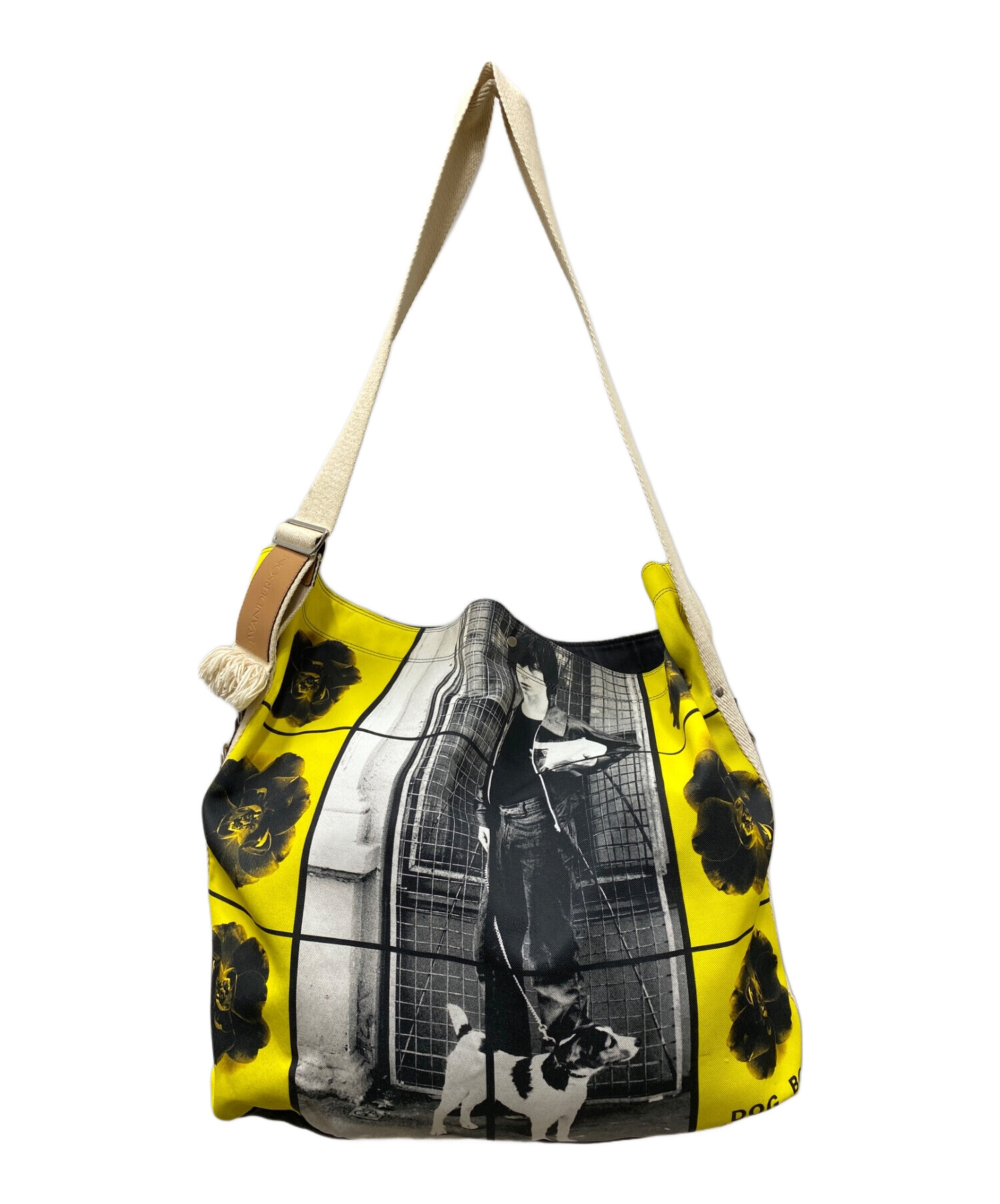 J.W.ANDERSON (ジェイダブリューアンダーソン) GILBERT&GEORGE (ギルバート＆ジョージ) DOG BOY SHOULDER  BAG イエロー×グレー