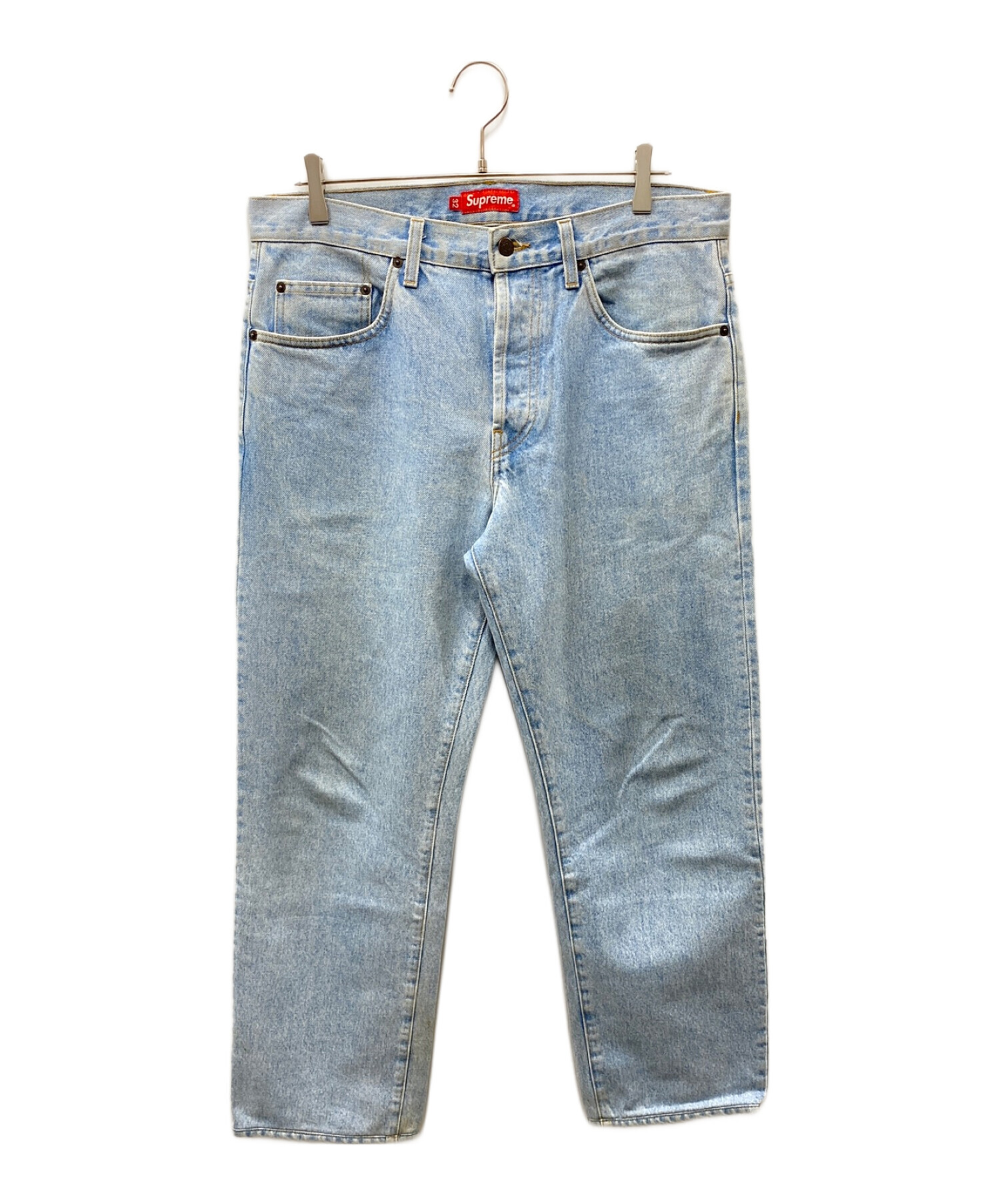 SUPREME (シュプリーム) Washed Regular Jeans インディゴ サイズ:３２