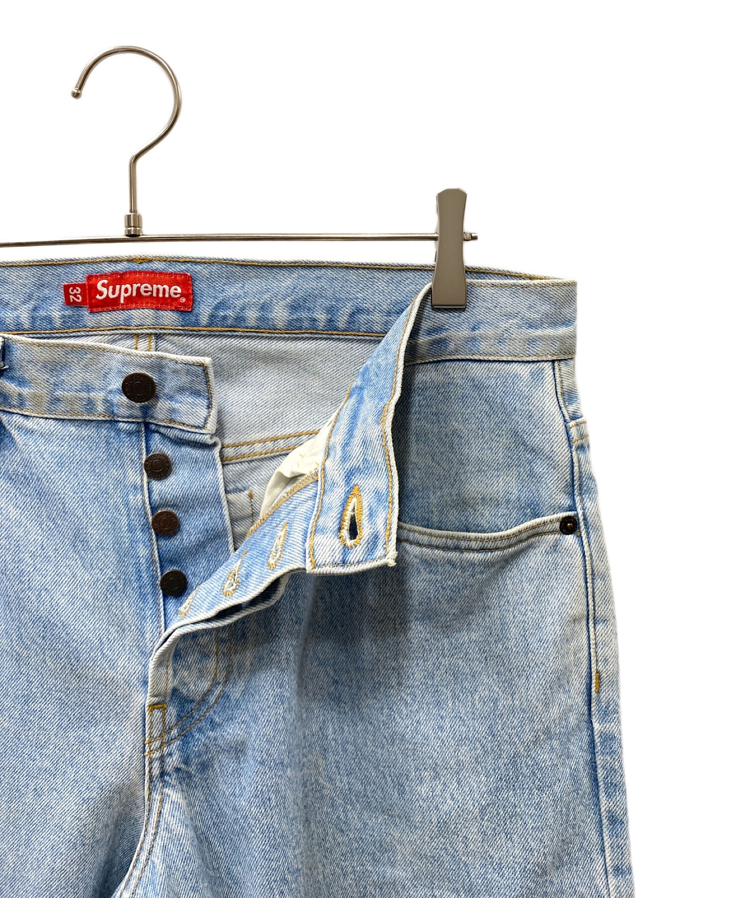 SUPREME (シュプリーム) Washed Regular Jeans インディゴ サイズ:３２