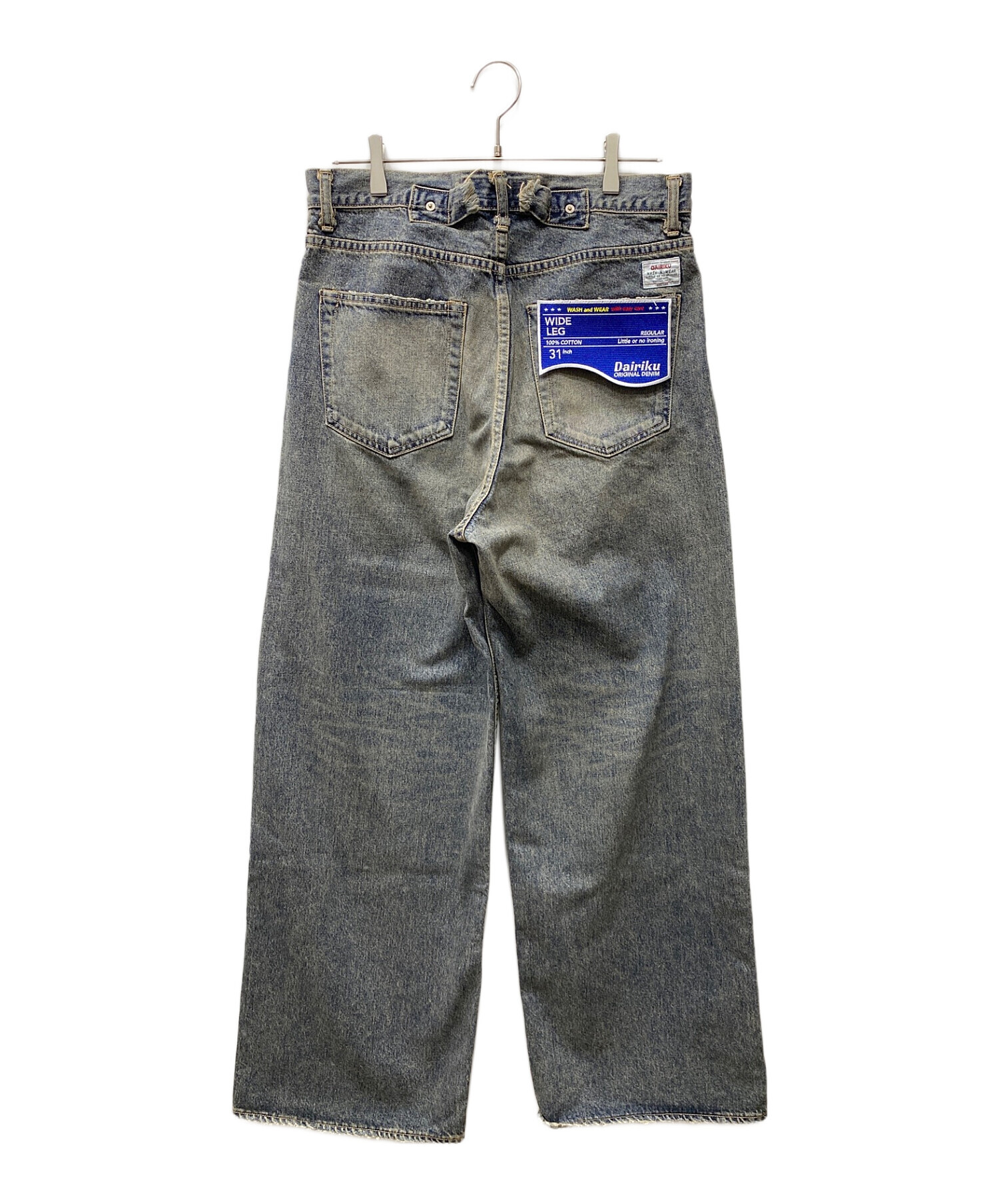 DAIRIKU (ダイリク) Wide Denim Pants インディゴ サイズ:31