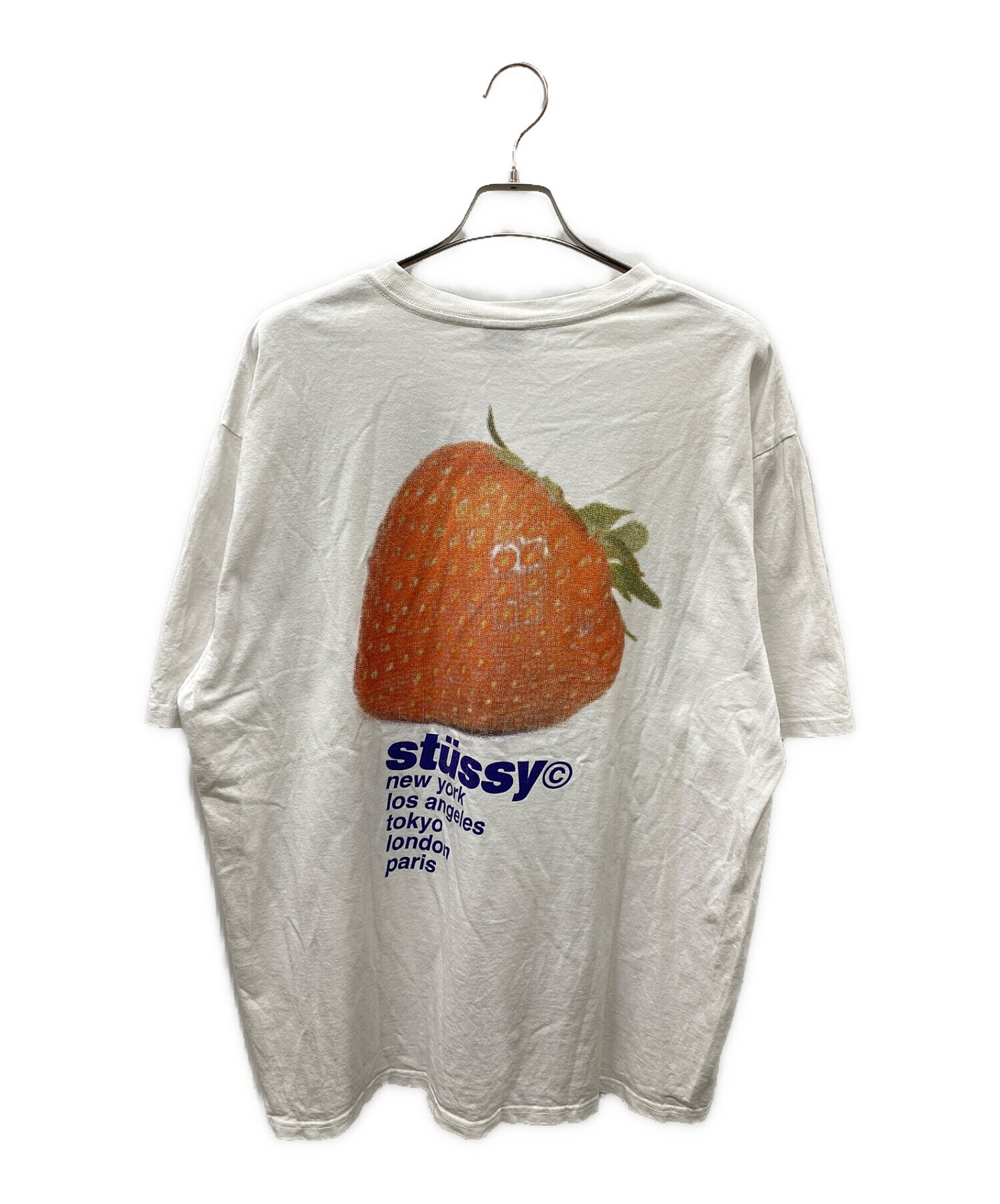 stussy (ステューシー) STRAWBERRY TEE ホワイト サイズ:XL