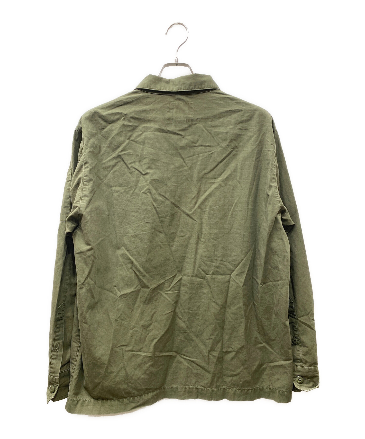 WTAPS (ダブルタップス) BUDS LS/SHIRT.COTTON.RIPSTOP オリーブ サイズ:02