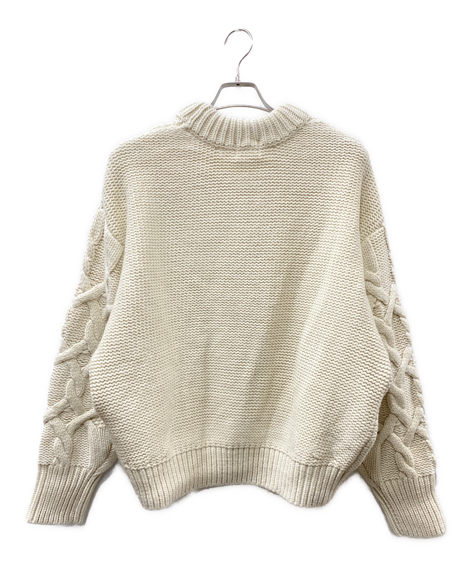 中古・古着通販】Apartment Three (アパートメントスリー) Chunky Cable-Knit Sweater アイボリー  サイズ:SIZE2｜ブランド・古着通販 トレファク公式【TREFAC FASHION】スマホサイト