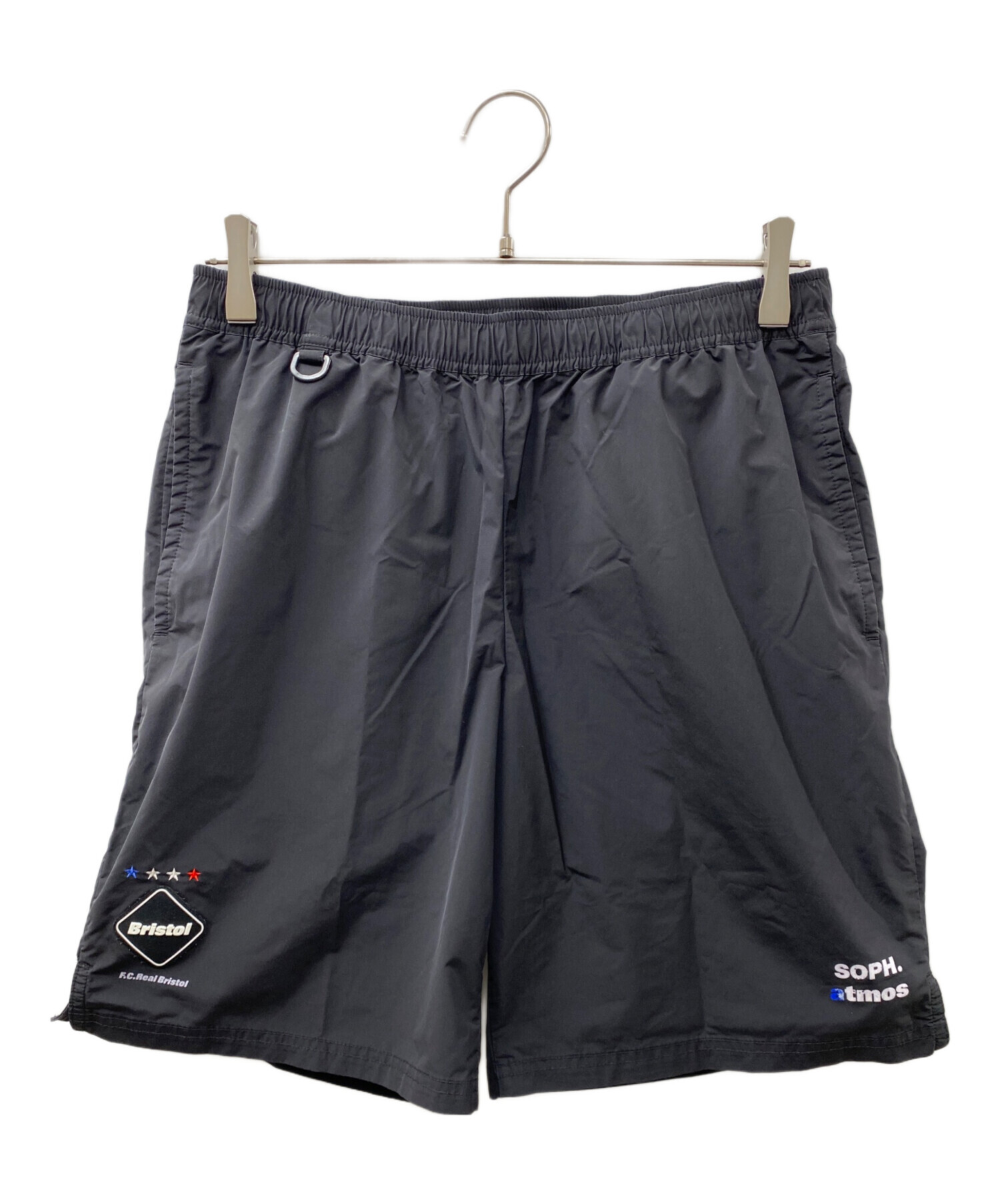 F.C.R.B. (エフシーアールビー) atmos (アトモス) PRE MATCH SHORTS ハーフパンツ ブラック サイズ:M