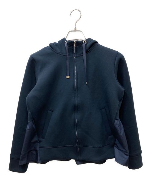 【中古・古着通販】BARNEYS NEWYORK (バーニーズ・ニューヨーク) ダンボールニットフリルパーカー ネイビー  サイズ:38｜ブランド・古着通販 トレファク公式【TREFAC FASHION】スマホサイト