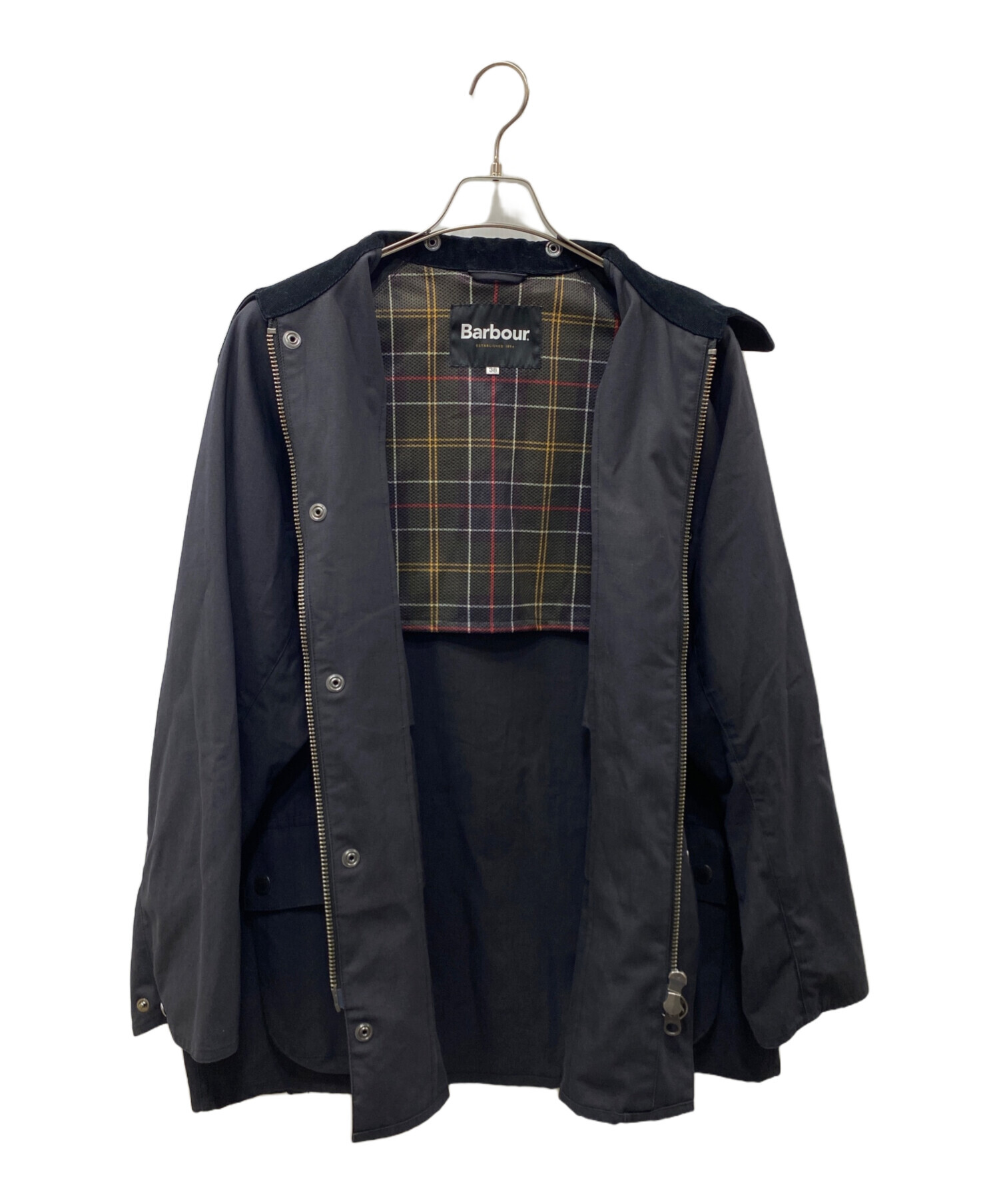 Barbour (バブアー) nano・universe (ナノ・ユニバース) 別注 OVERSIZE BEDALE ビデイルジャケット ブラック  サイズ:38