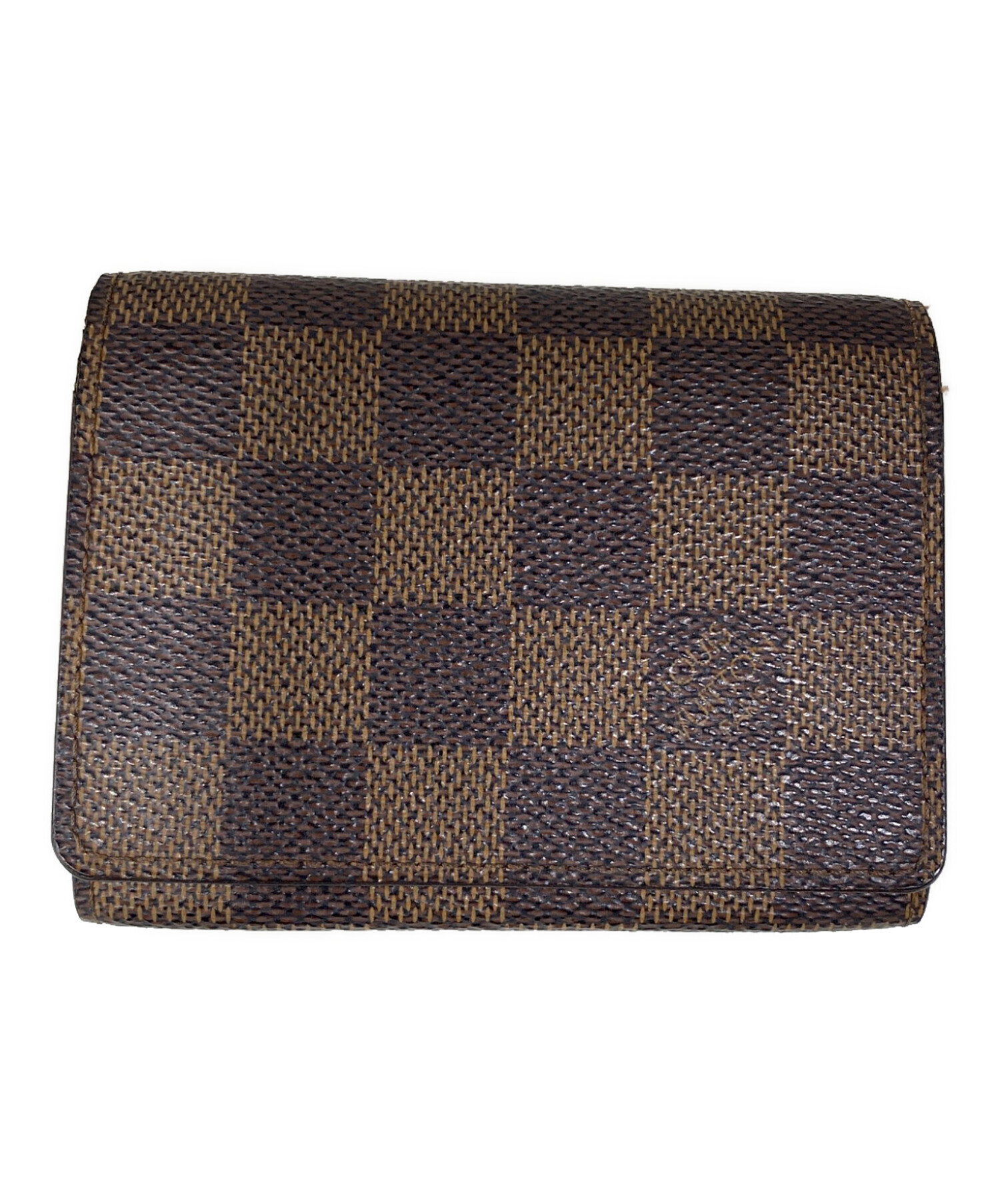 中古・古着通販】LOUIS VUITTON (ルイ ヴィトン) ダミエ アンヴェロップ・カルト ドゥ ヴィジット 名刺入れ  ブラウン｜ブランド・古着通販 トレファク公式【TREFAC FASHION】スマホサイト