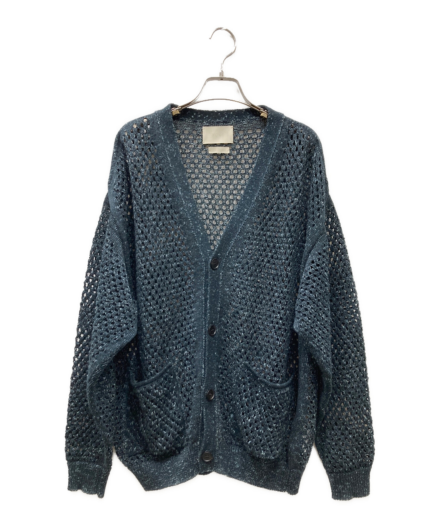 中古・古着通販】YOKE (ヨーク) MESHED KNIT CARDIGAN ブラック サイズ:２｜ブランド・古着通販 トレファク公式【TREFAC  FASHION】スマホサイト