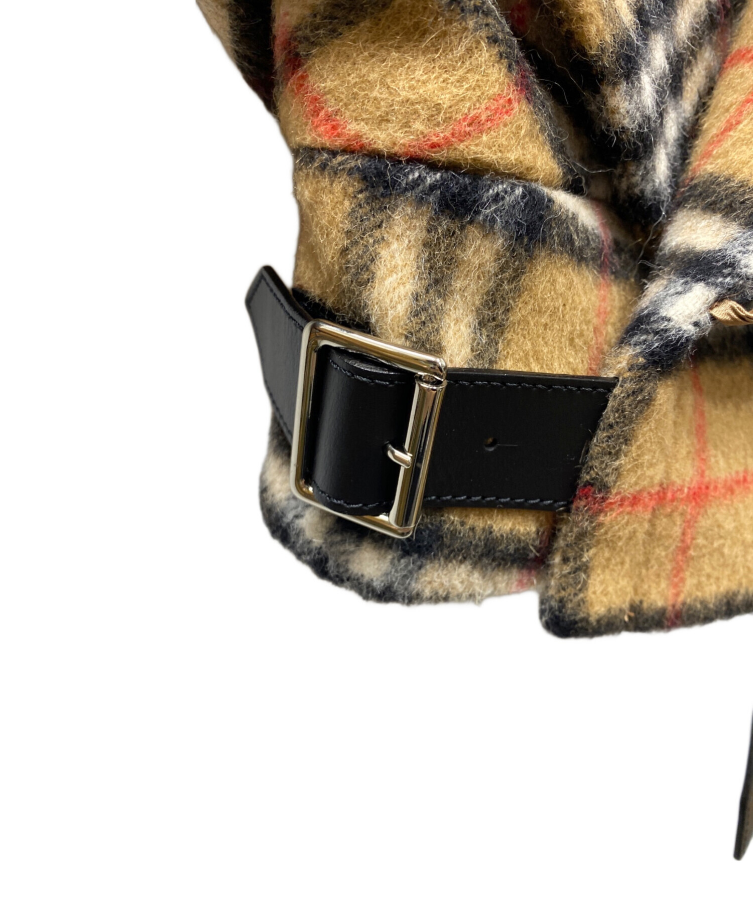 Vivienne Westwood (ヴィヴィアンウエストウッド) BURBERRY (バーバリー) 別注ノバチェック柄ウールジャケット ブラウン  サイズ:UK4