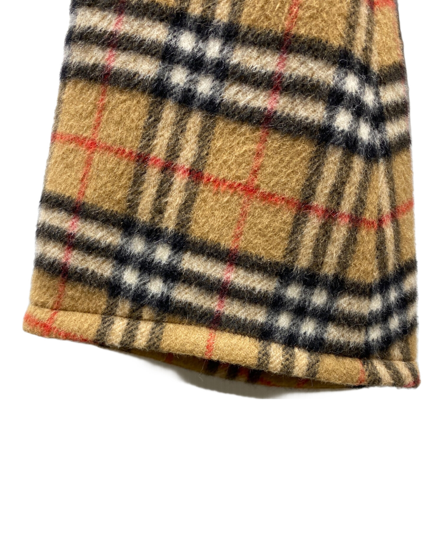 Vivienne Westwood (ヴィヴィアンウエストウッド) BURBERRY (バーバリー) 別注ノバチェック柄ウールジャケット ブラウン  サイズ:UK4