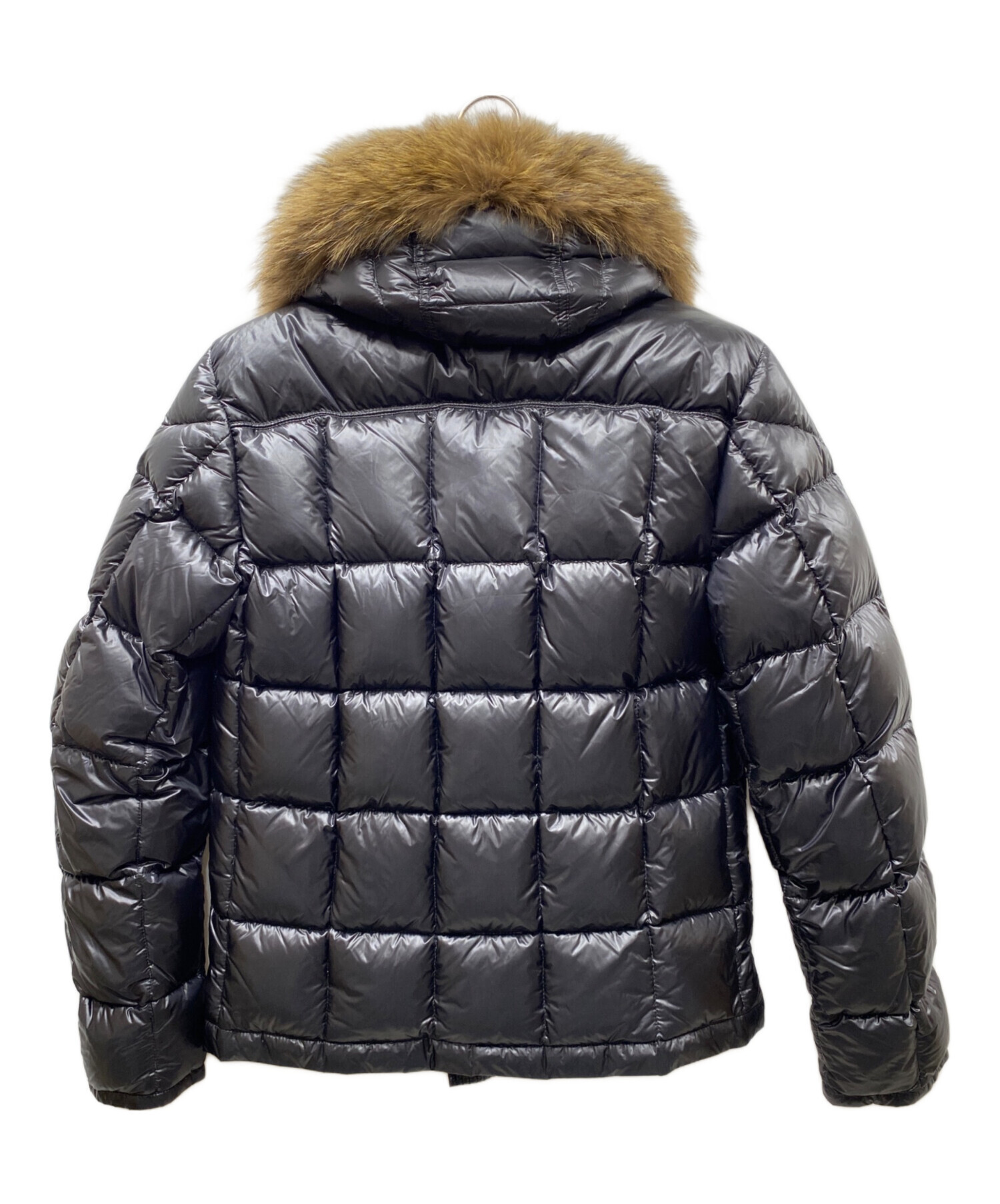 中古・古着通販】MONCLER (モンクレール) HUBERT ヒューベル ファー付ダウンジャケット ブラック サイズ:1｜ブランド・古着通販  トレファク公式【TREFAC FASHION】スマホサイト