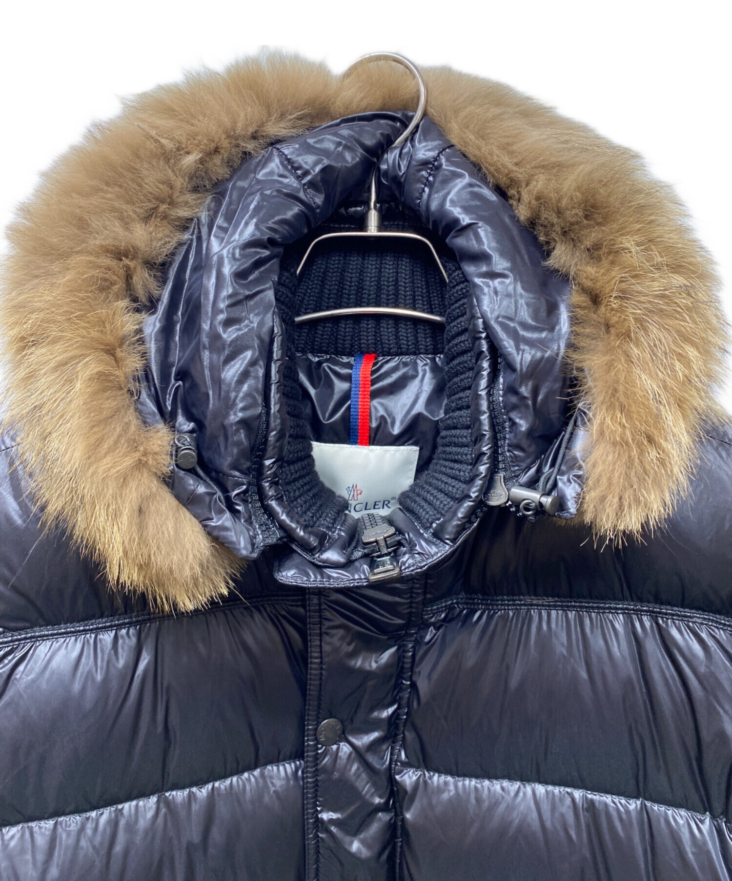 中古・古着通販】MONCLER (モンクレール) HUBERT ヒューベル ファー付ダウンジャケット ブラック サイズ:1｜ブランド・古着通販  トレファク公式【TREFAC FASHION】スマホサイト