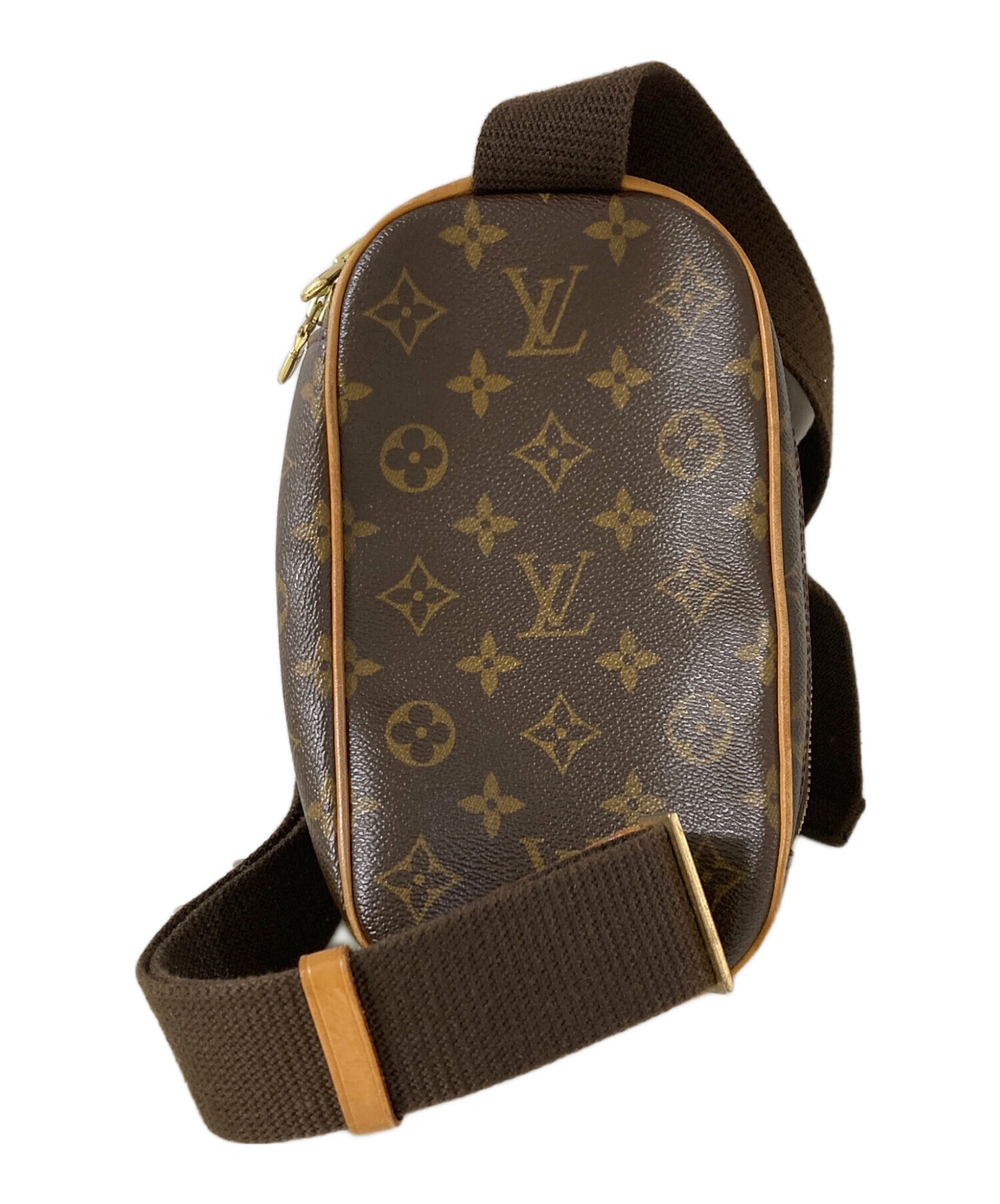 中古・古着通販】LOUIS VUITTON (ルイ ヴィトン) ポシェットガンジュ ミニショルダーバッグ ブラウン｜ブランド・古着通販  トレファク公式【TREFAC FASHION】スマホサイト