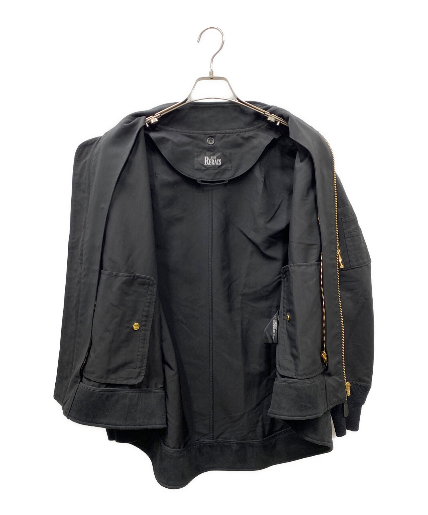 THE RERACS (ザ リラクス) UNITED ARROWS (ユナイテッドアローズ) 別注MA-1ジャケット ブラック サイズ:38