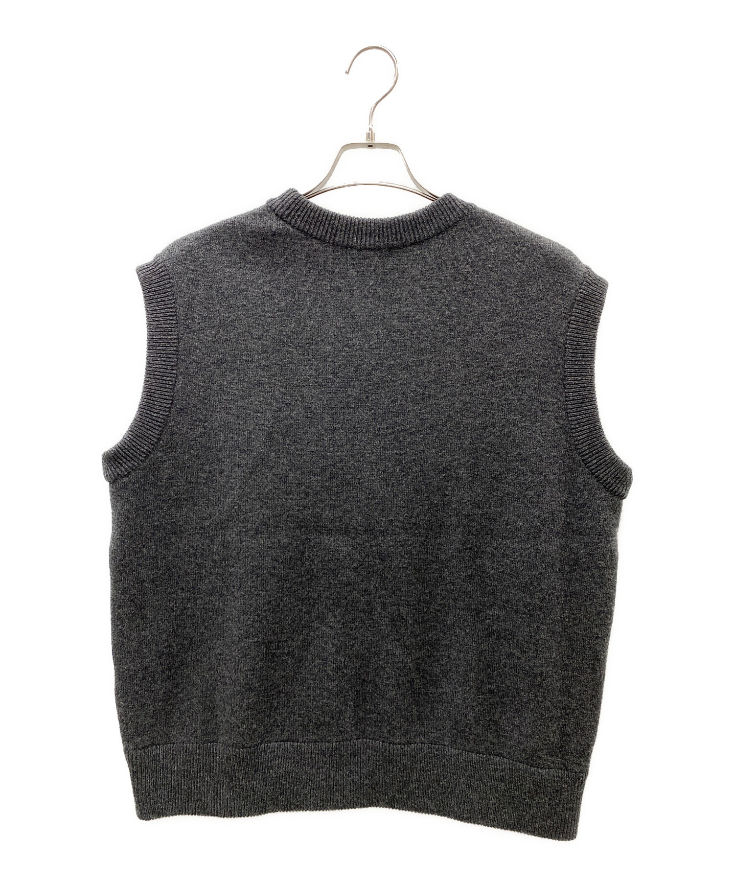 中古・古着通販】THE RERACS (ザ リラクス) V NECK PULLOVER KNIT VEST ニットベスト グレー  サイズ:FREE｜ブランド・古着通販 トレファク公式【TREFAC FASHION】スマホサイト