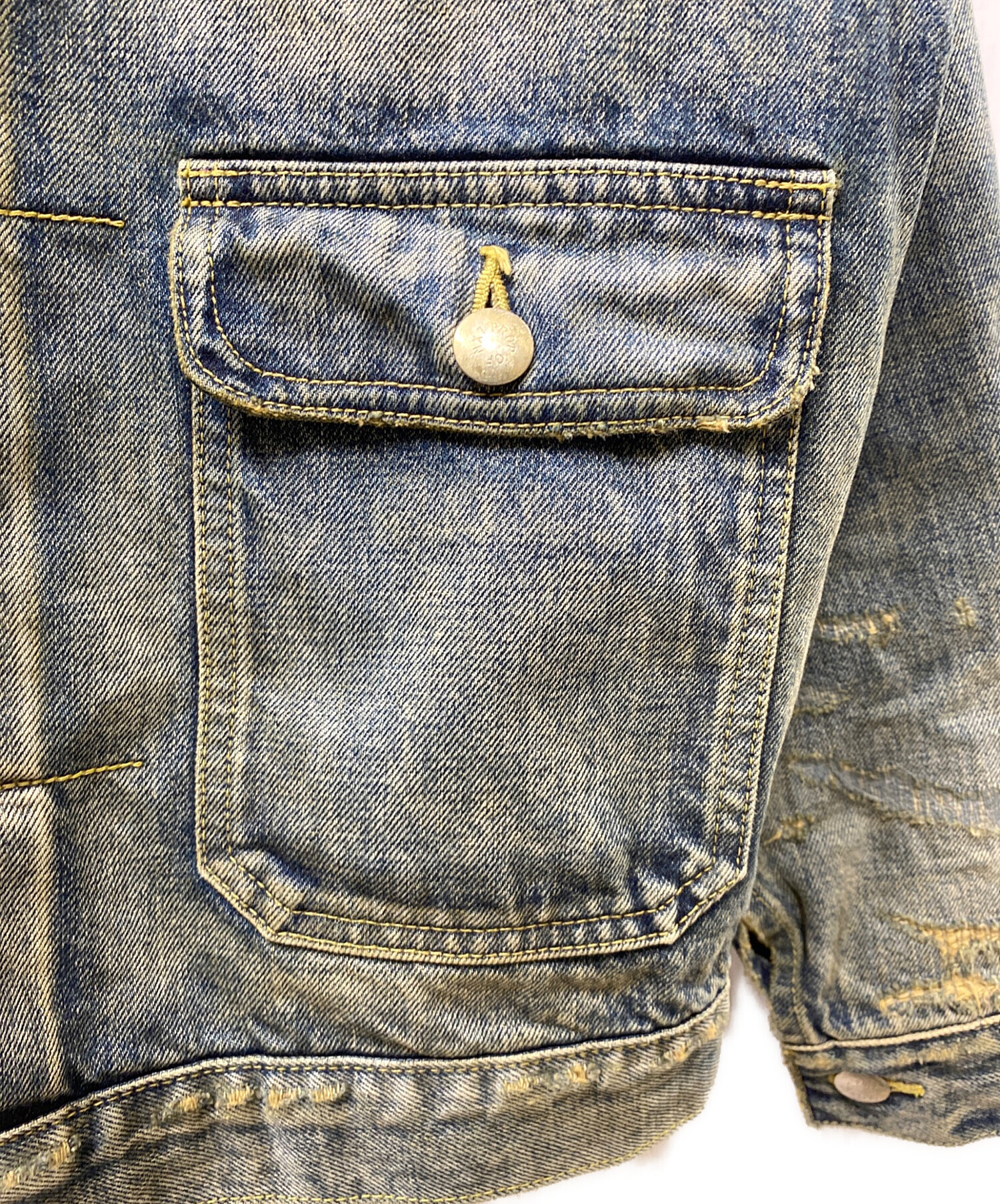 NEXUSVII (ネクサスセブン) DAMAGED ASMMTR DENIM JACKET デニムジャケット ブルー サイズ:44