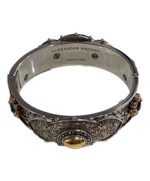 【中古・古着通販】ALEXANDER McQUEEN (アレキサンダーマックイーン) ストーンブレスレット シルバー サイズ:M｜ブランド・古着通販  トレファク公式【TREFAC FASHION】スマホサイト