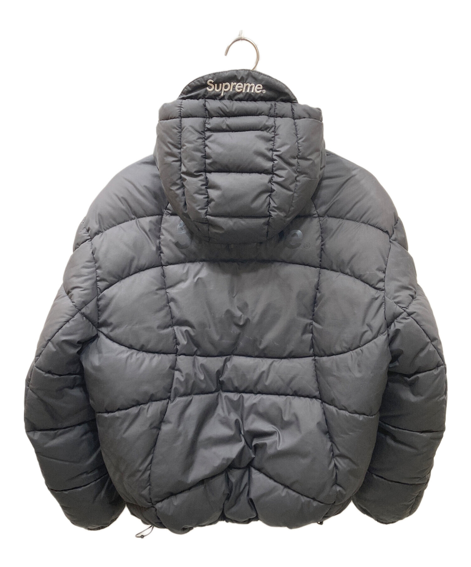 SUPREME (シュプリーム) 21AW Warp Hooded Puffy Jacket 中綿ジャケット ブラック サイズ:M