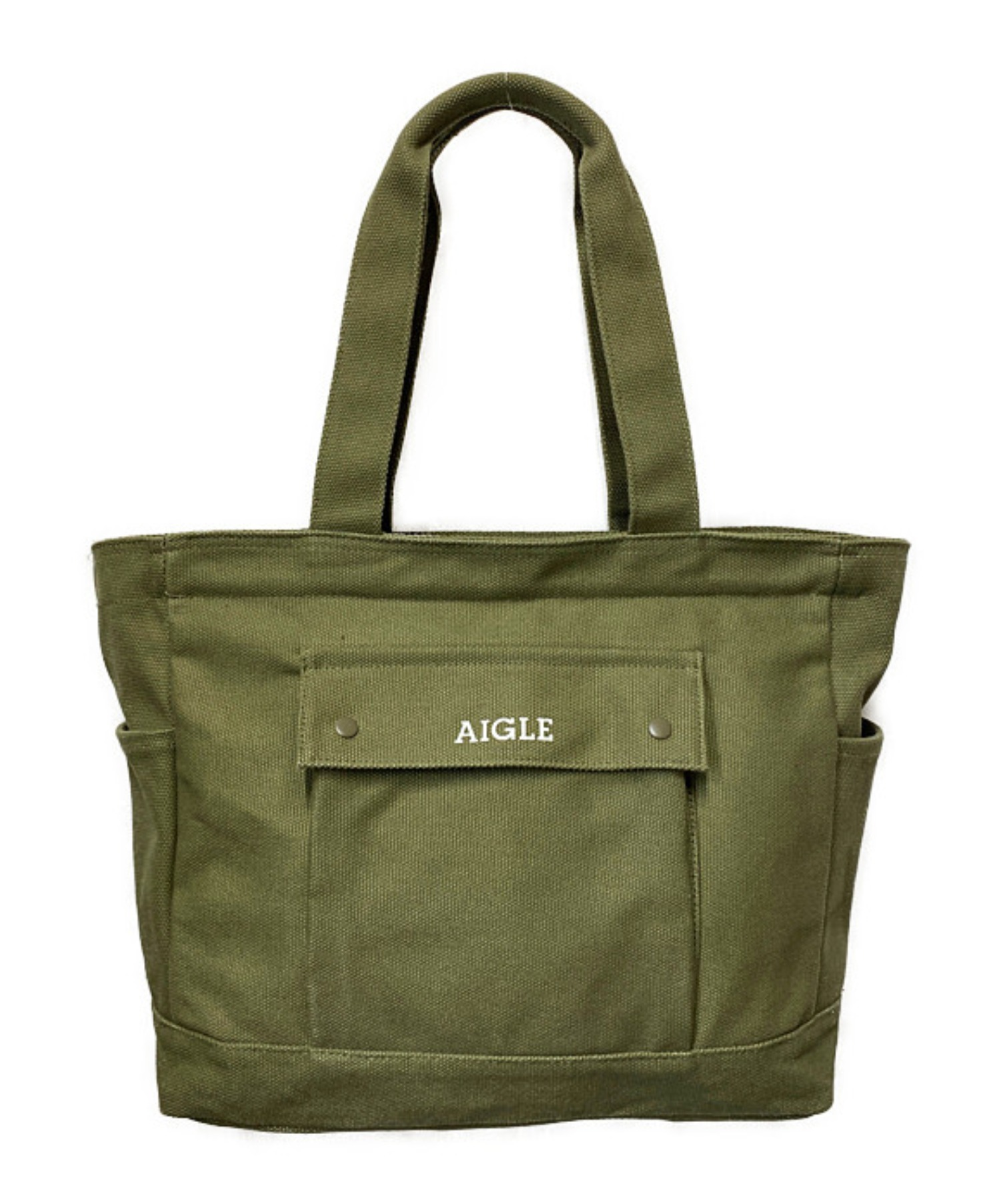 AIGLE (エーグル) ボワルジャーディンコットントートバッグ カーキ