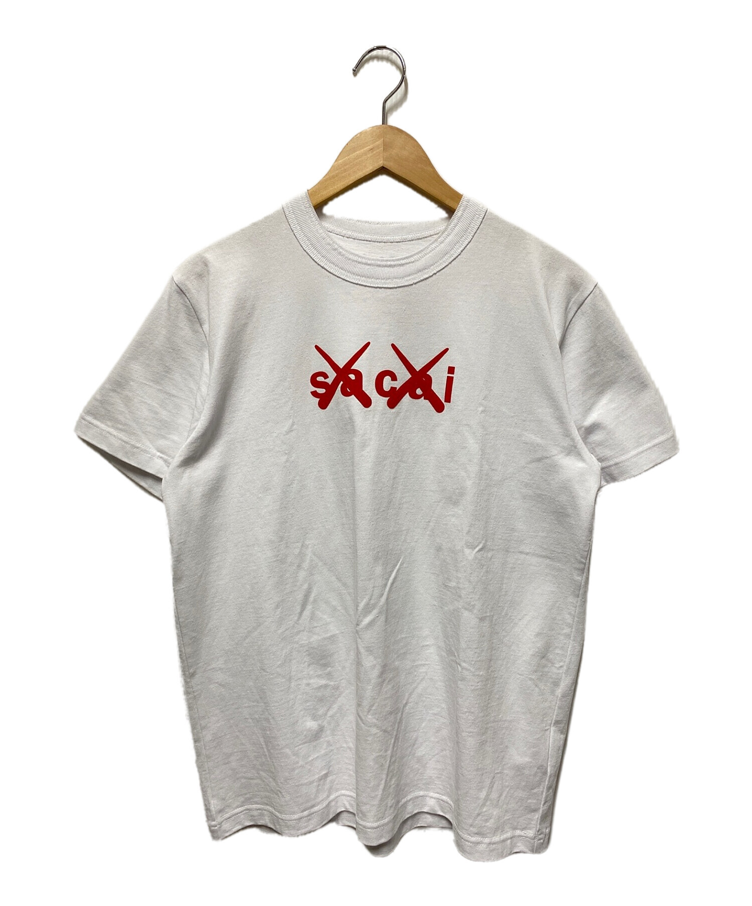 sacai x KAWS Flock Print T-Shirt サカイ カウズTシャツ/カットソー(半袖/袖なし)