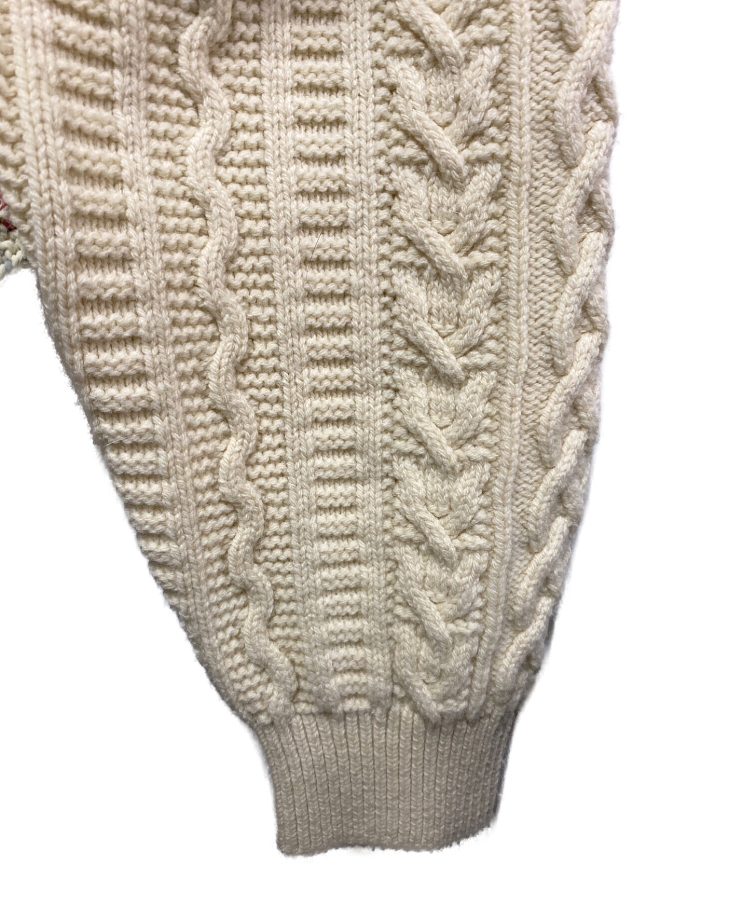 Coohem (コーヘン) 21AW GRADATION ARAN KNIT CARDIGAN アイボリー サイズ:М