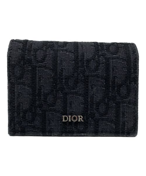 【美品】Christian Dior  フラグメントケース オブリーク BLK