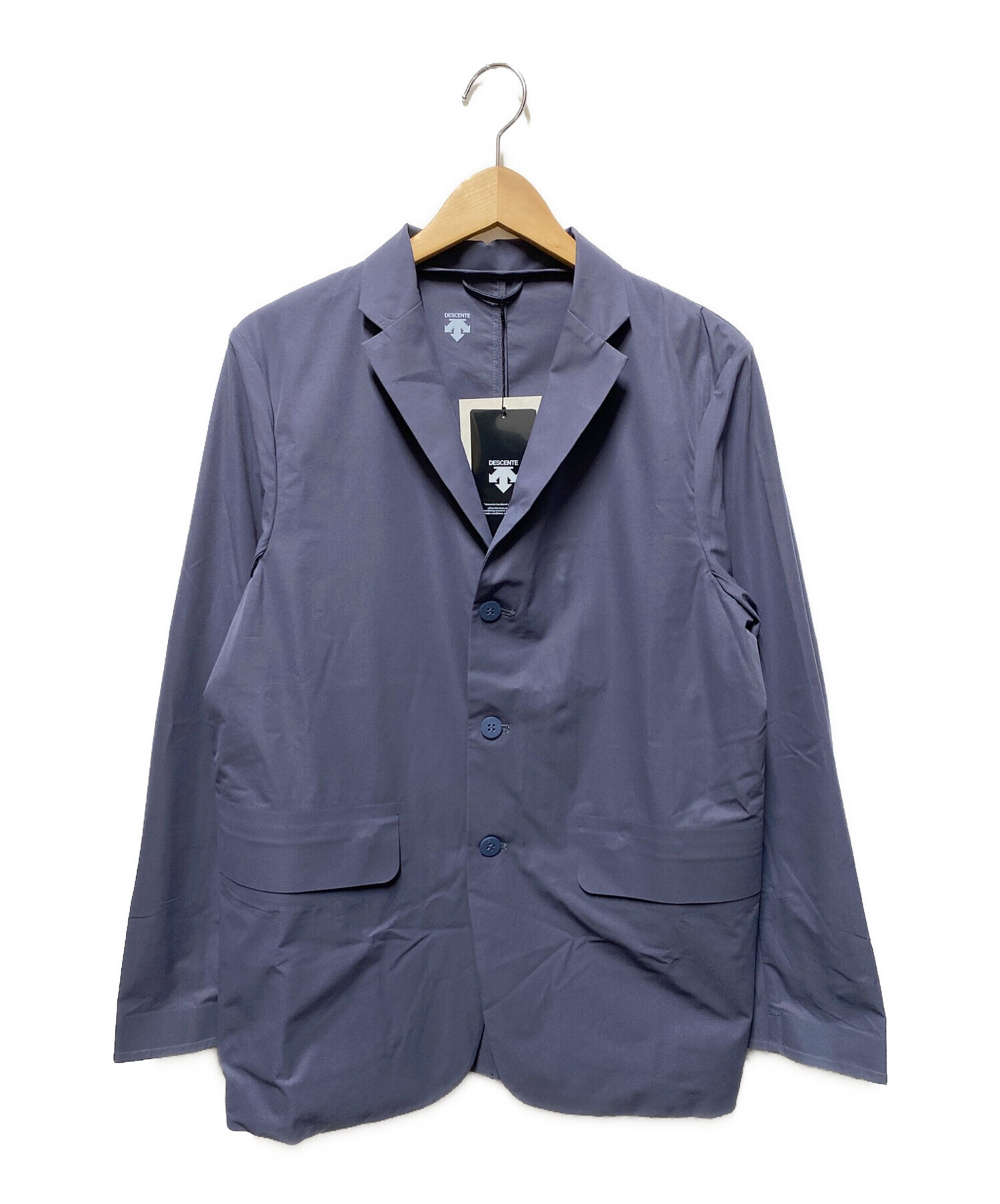 DESCENTE PAUSE (デサントポーズ) PACKABLE JACKET ブルーグレー サイズ:M 未使用品