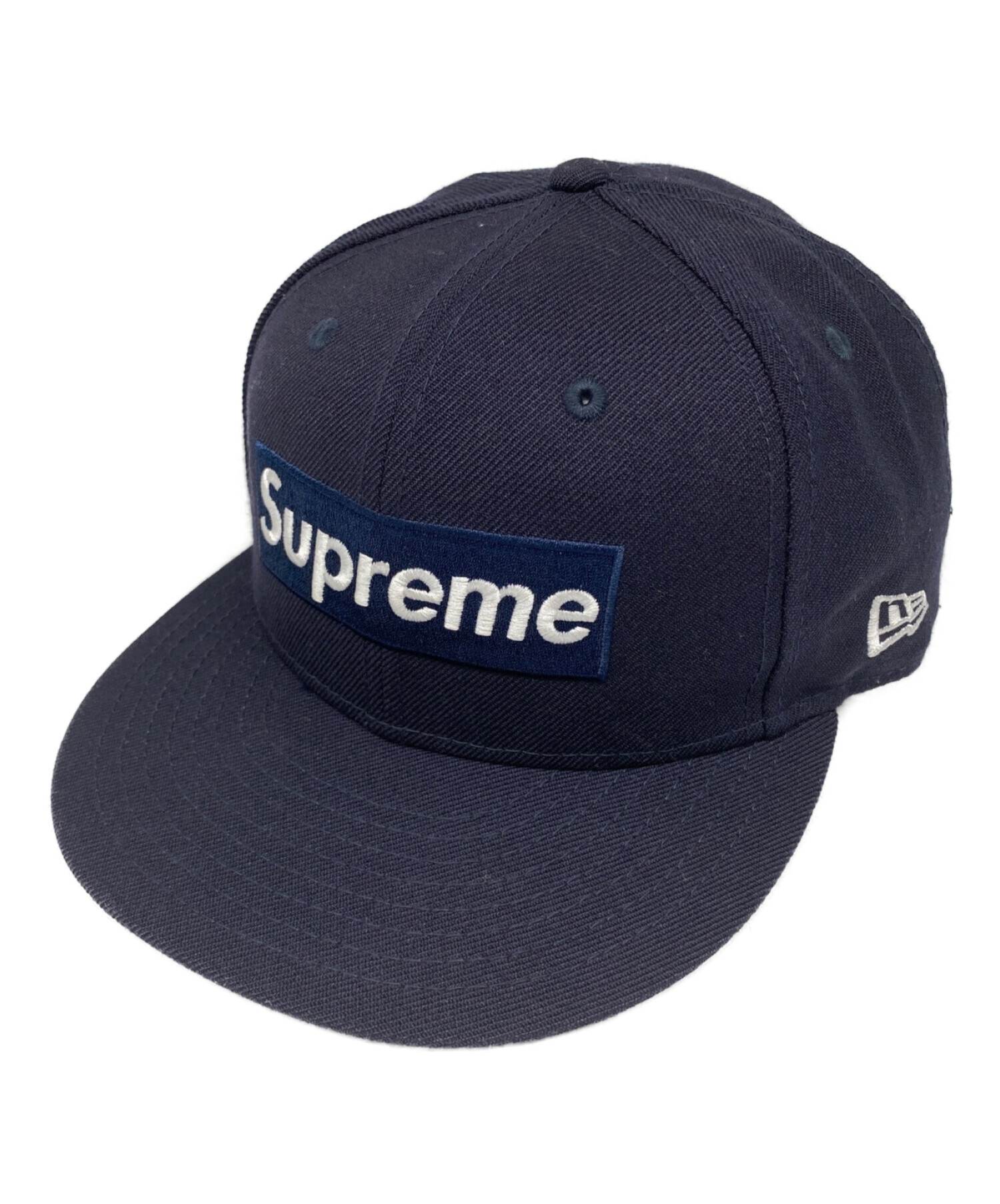 SUPREME×NEWERA (シュプリーム × ニューエラ) World Famous Box logo ネイビー サイズ:7 1/2