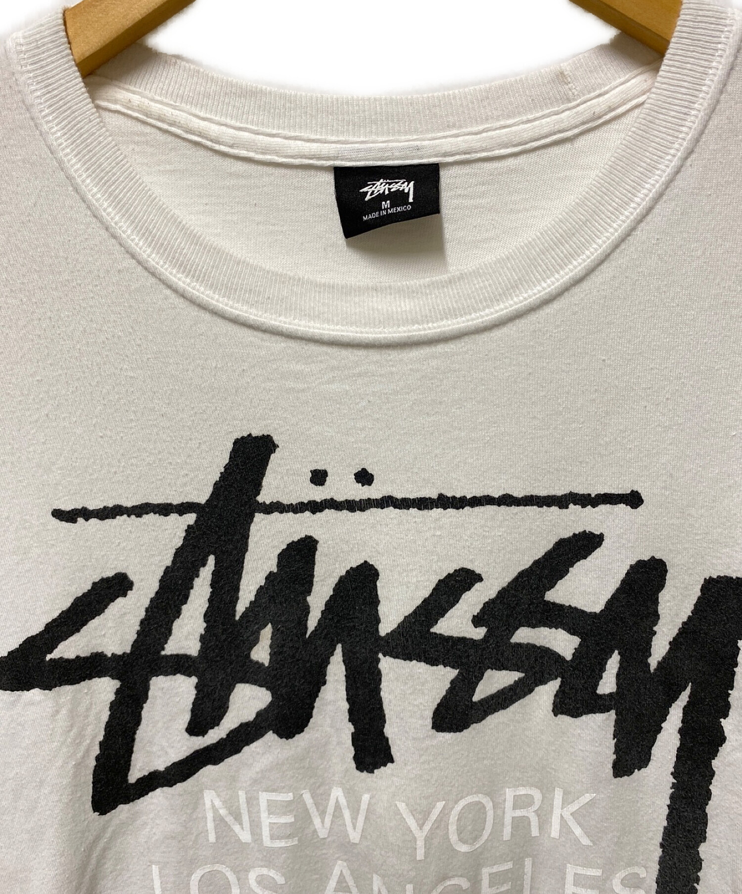 Stussy x Rick Owens (ステューシー×リックオウエンス) World Tour Collection T-shirt ホワイト  サイズ:М