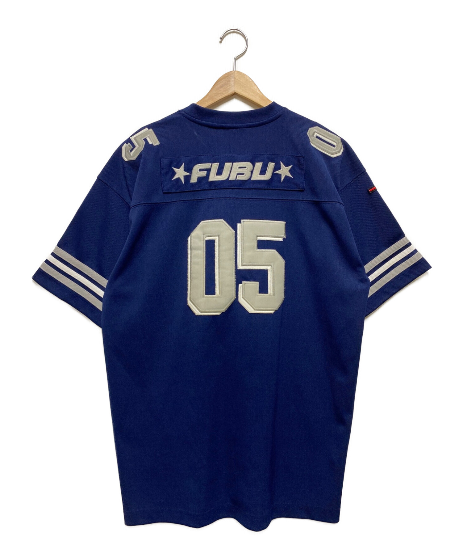 中古・古着通販】FUBU (フブ) ゲームシャツ ネイビー サイズ:XL