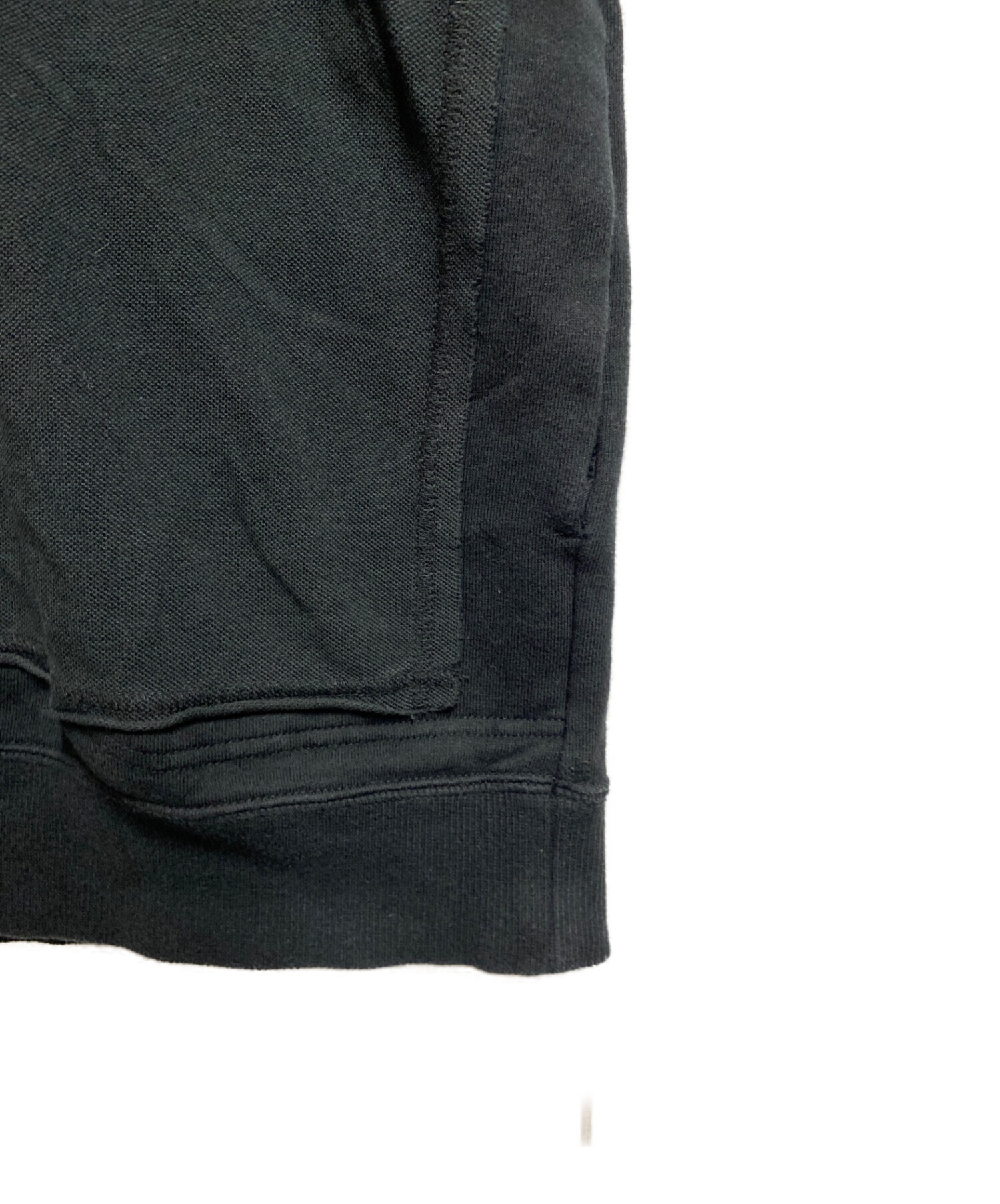 sacai (サカイ) LACOSTE (ラコステ) 解体再構築ポロシャツ ブラック サイズ:L