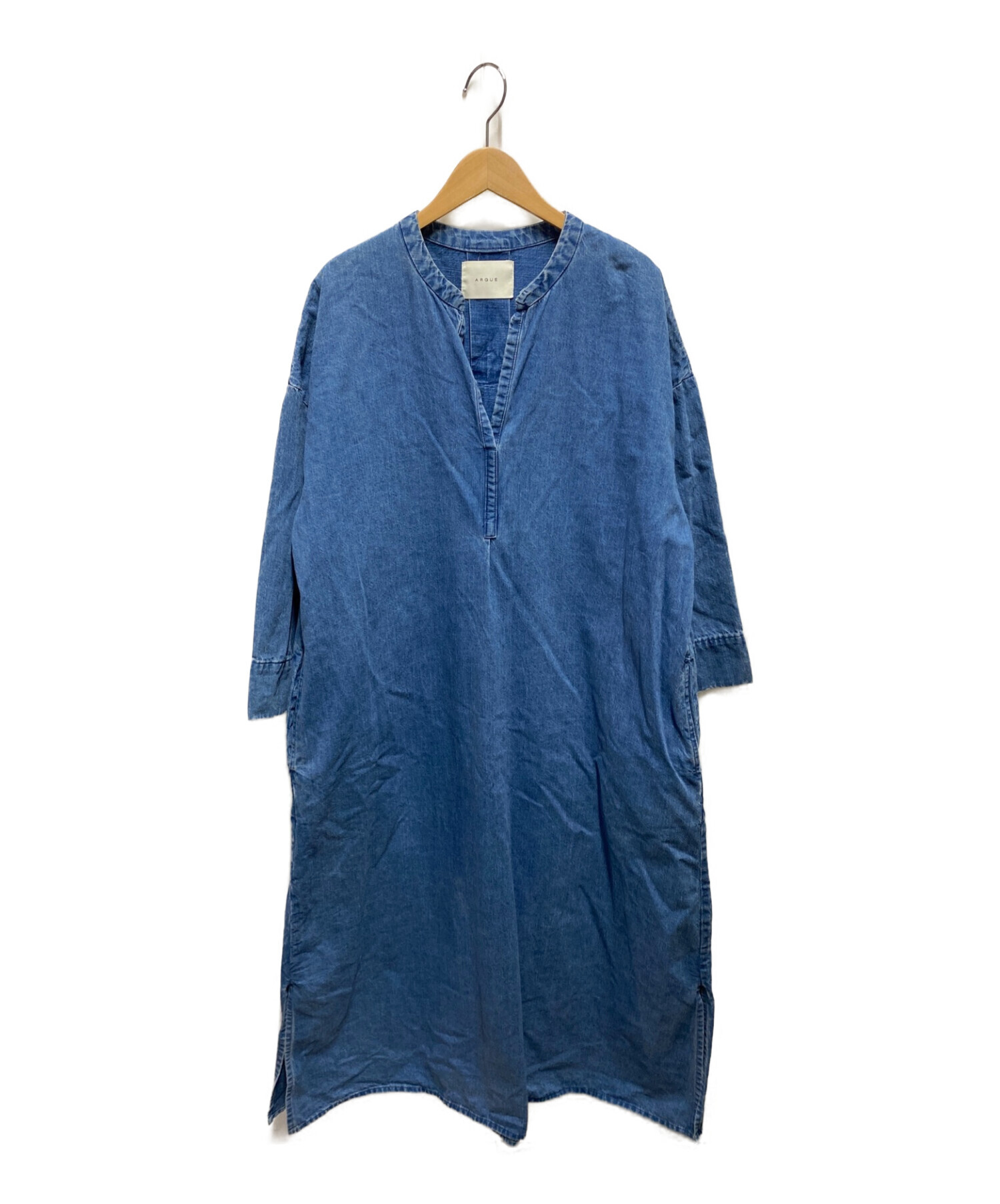 ワンピースargue denim caftan dress - ロングワンピース/マキシワンピース