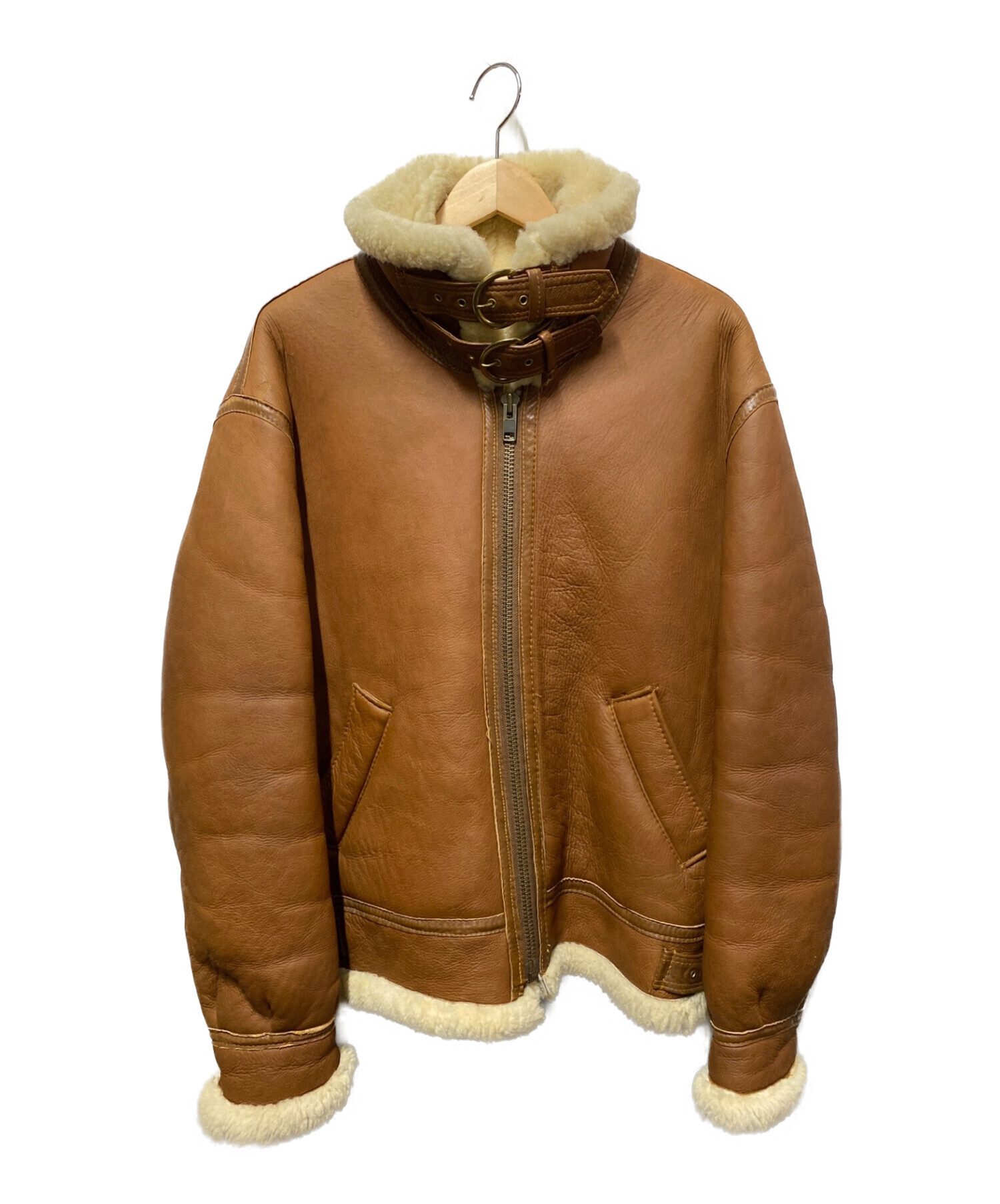 U.S.SHEEPSKIN TYPE B-3ムートンフライトジャケット Mサイズ-