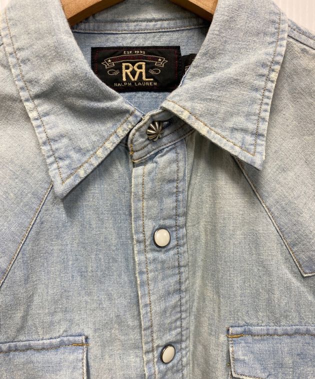 中古・古着通販】RRL (ダブルアールエル) 刺繍ポケットウエスタンデニムシャツ サイズ:3｜ブランド・古着通販 トレファク公式【TREFAC  FASHION】スマホサイト