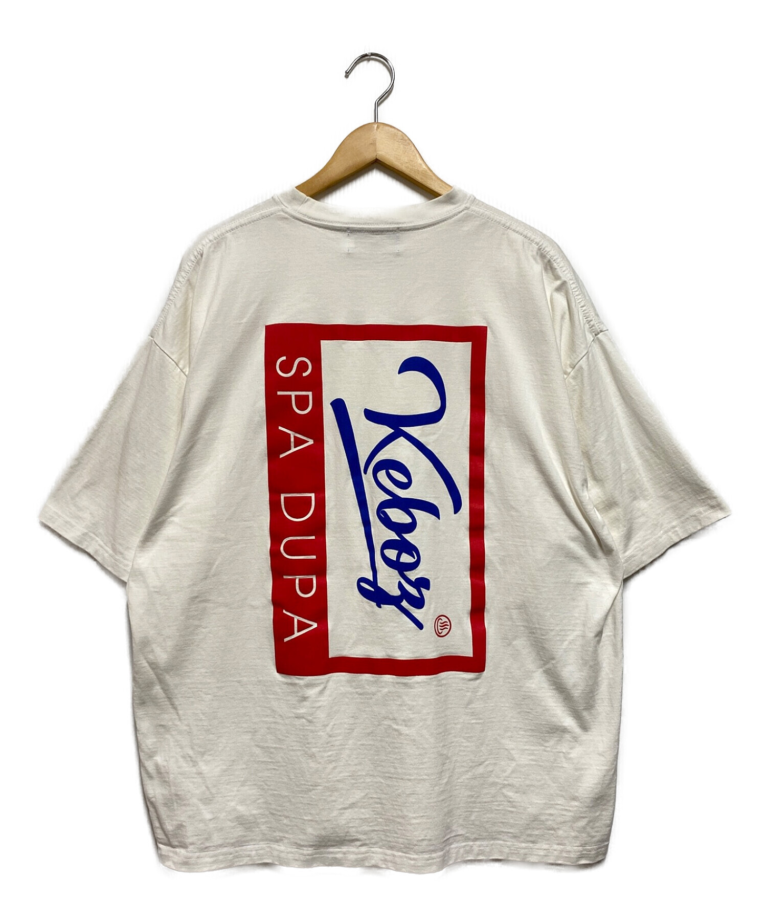 KEBOZ (ケボズ) FRO CLUB (フロクラブ) コラボロゴTシャツ ホワイト サイズ:L